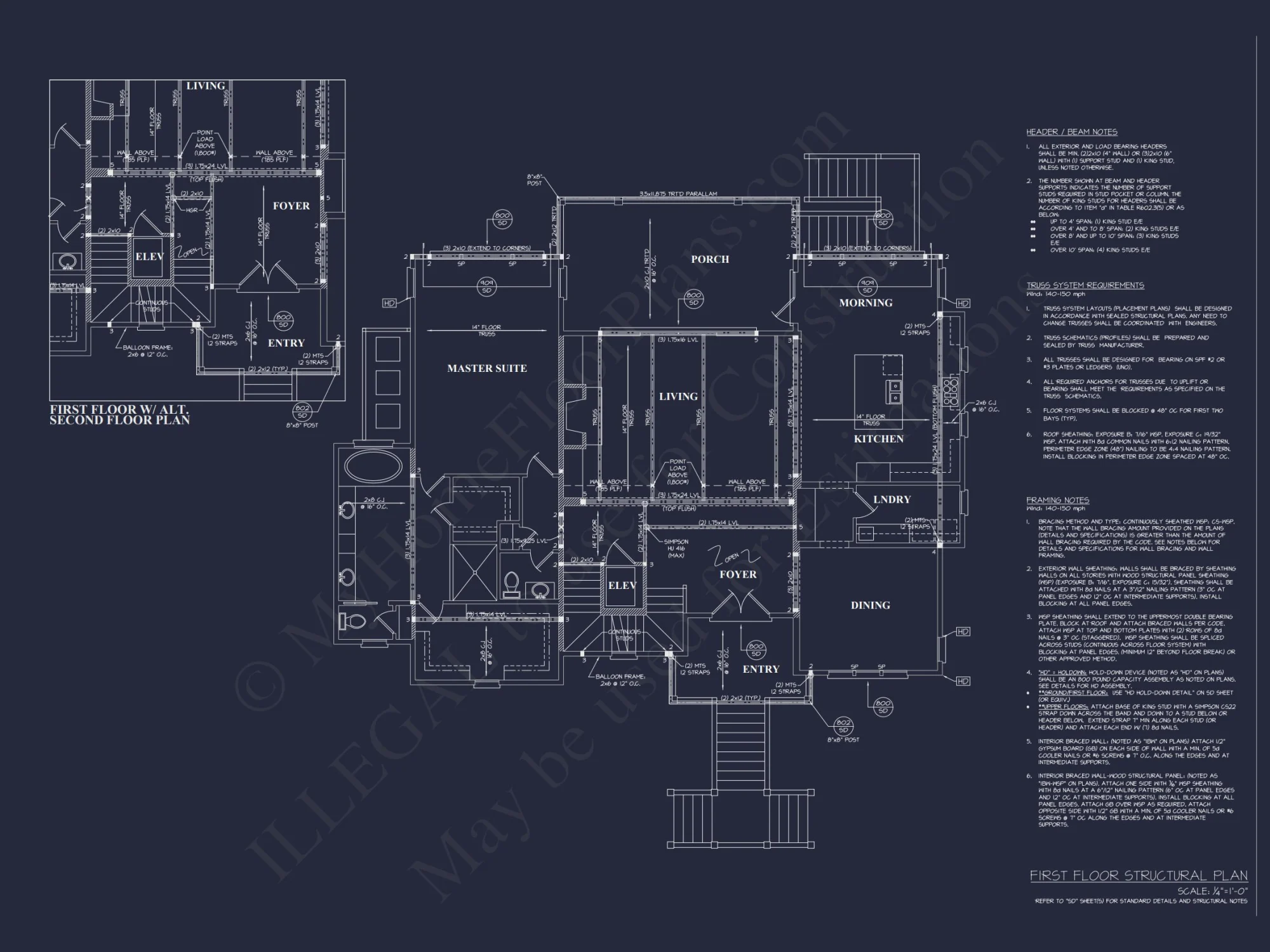 Spacious house Floor Plan: 2-Story Architectural Design with CAD Blueprint