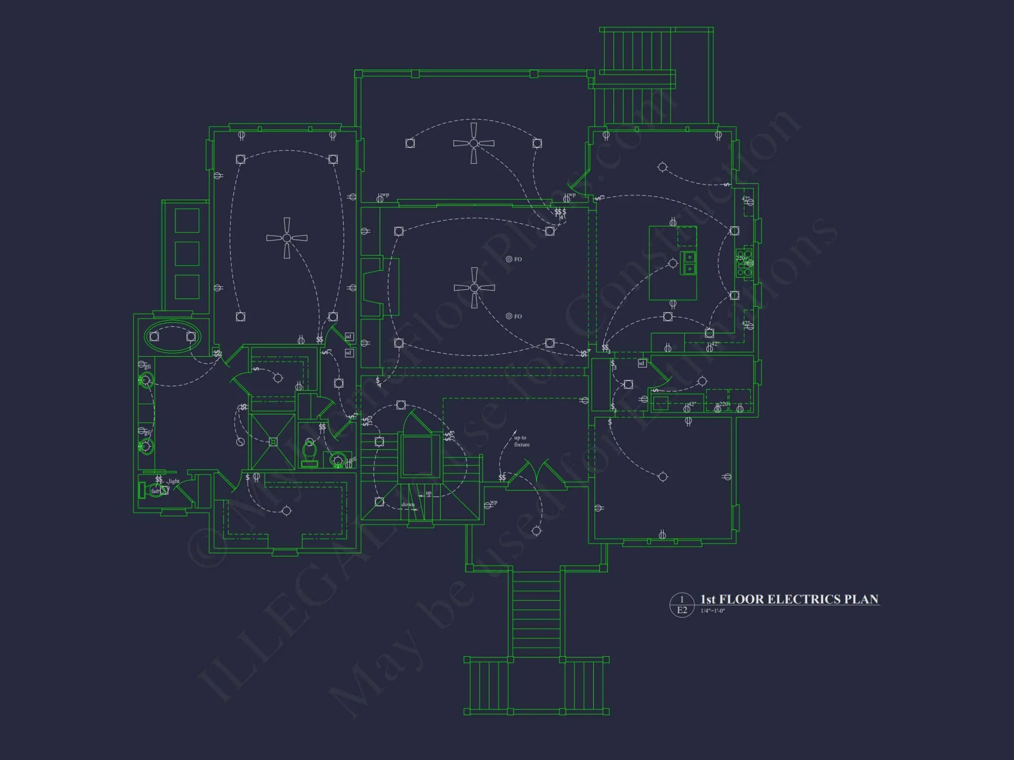 Spacious house Floor Plan: 2-Story Architectural Design with CAD Blueprint