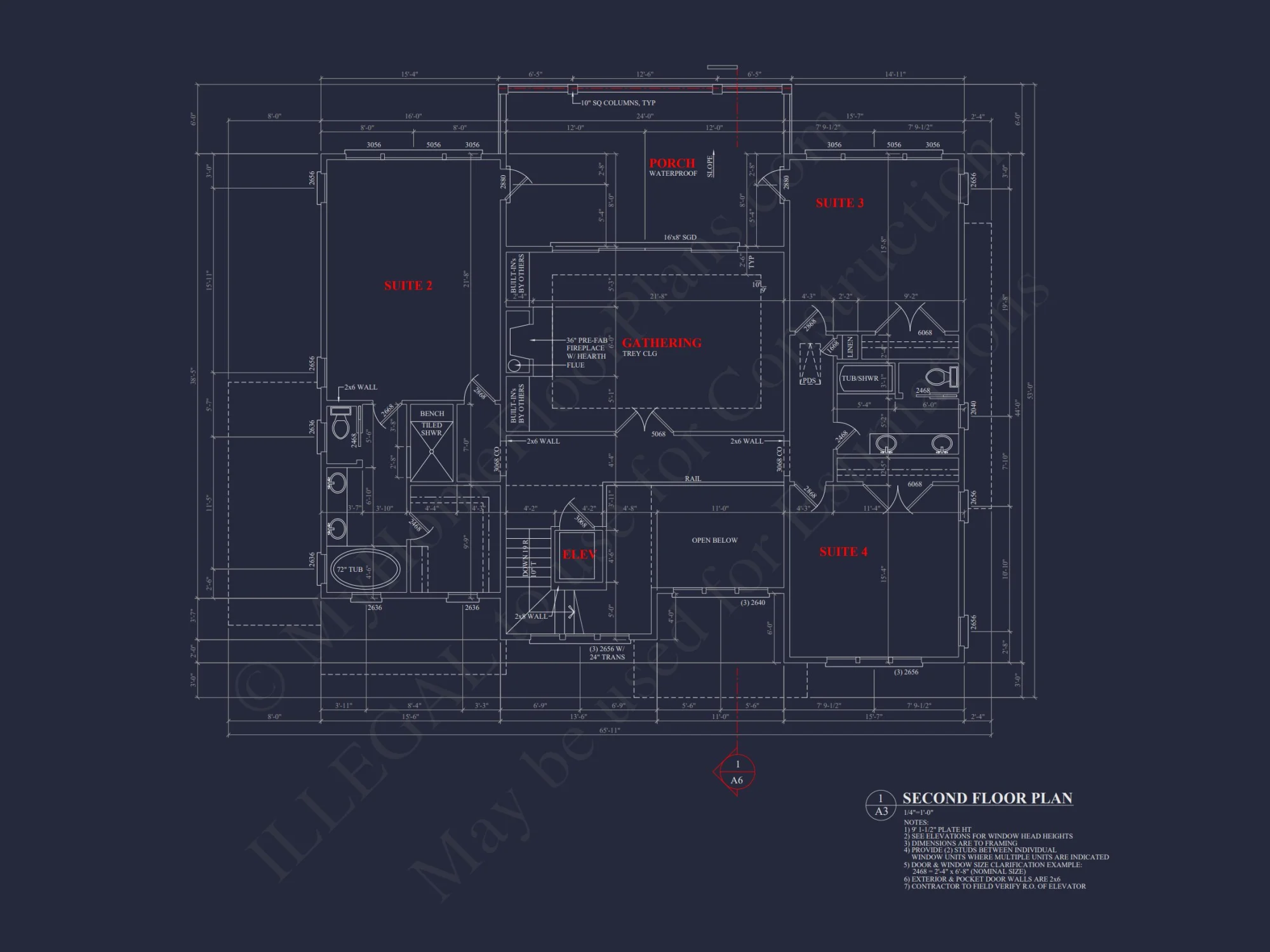 Spacious house Floor Plan: 2-Story Architectural Design with CAD Blueprint