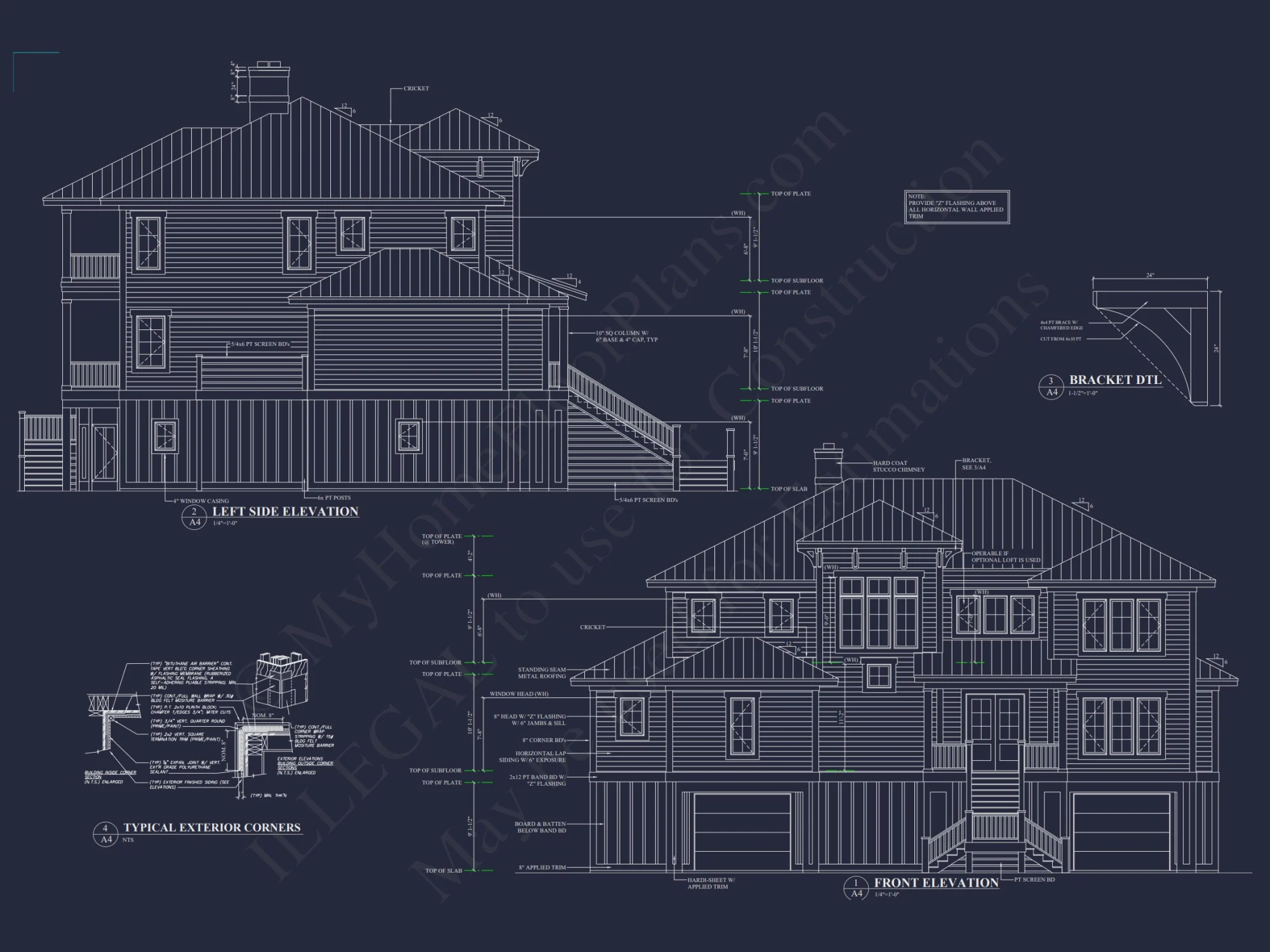 Spacious house Floor Plan: 2-Story Architectural Design with CAD Blueprint
