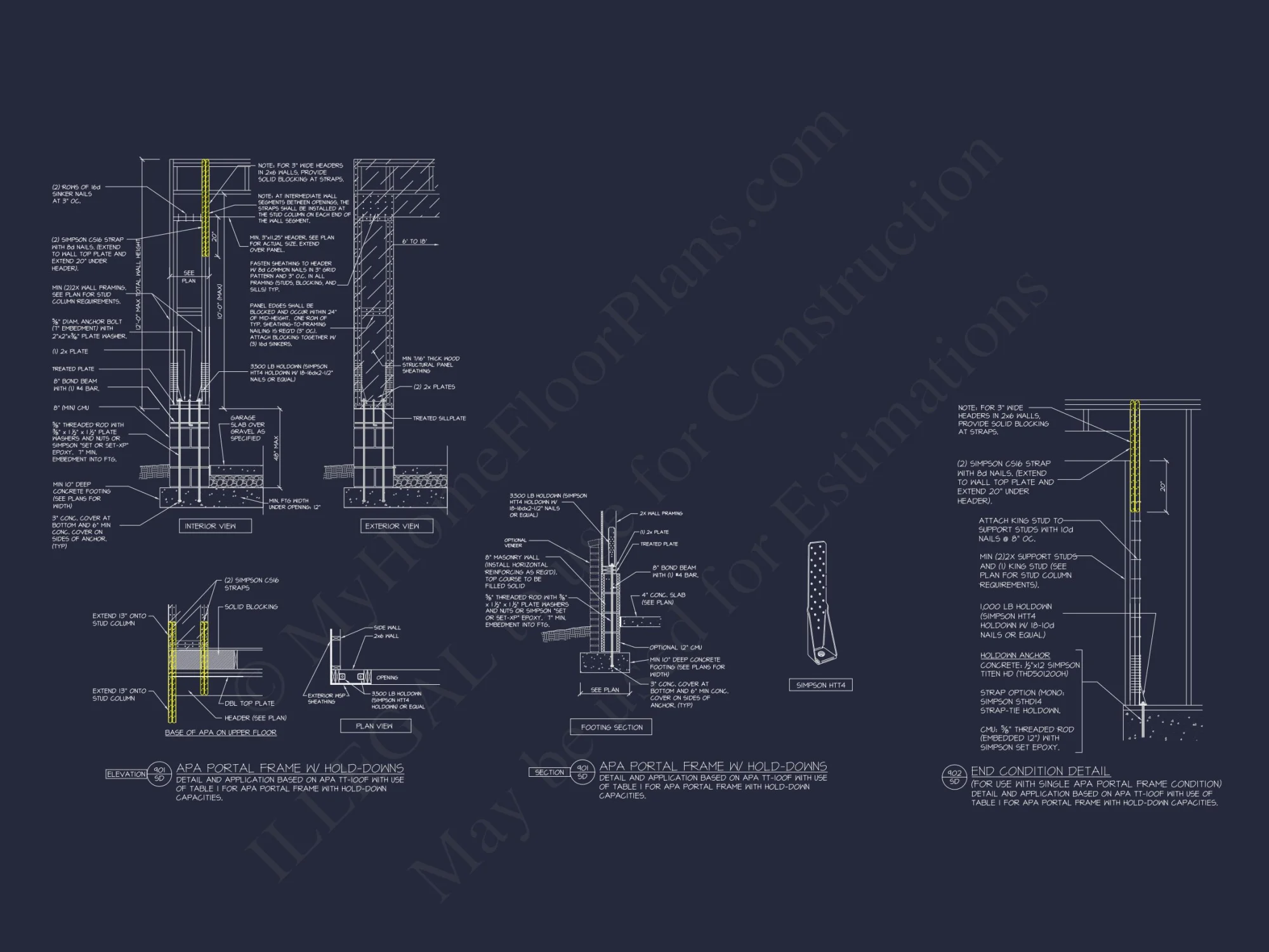 Traditional house Plan with 2 Floors and CAD Designs Blueprint