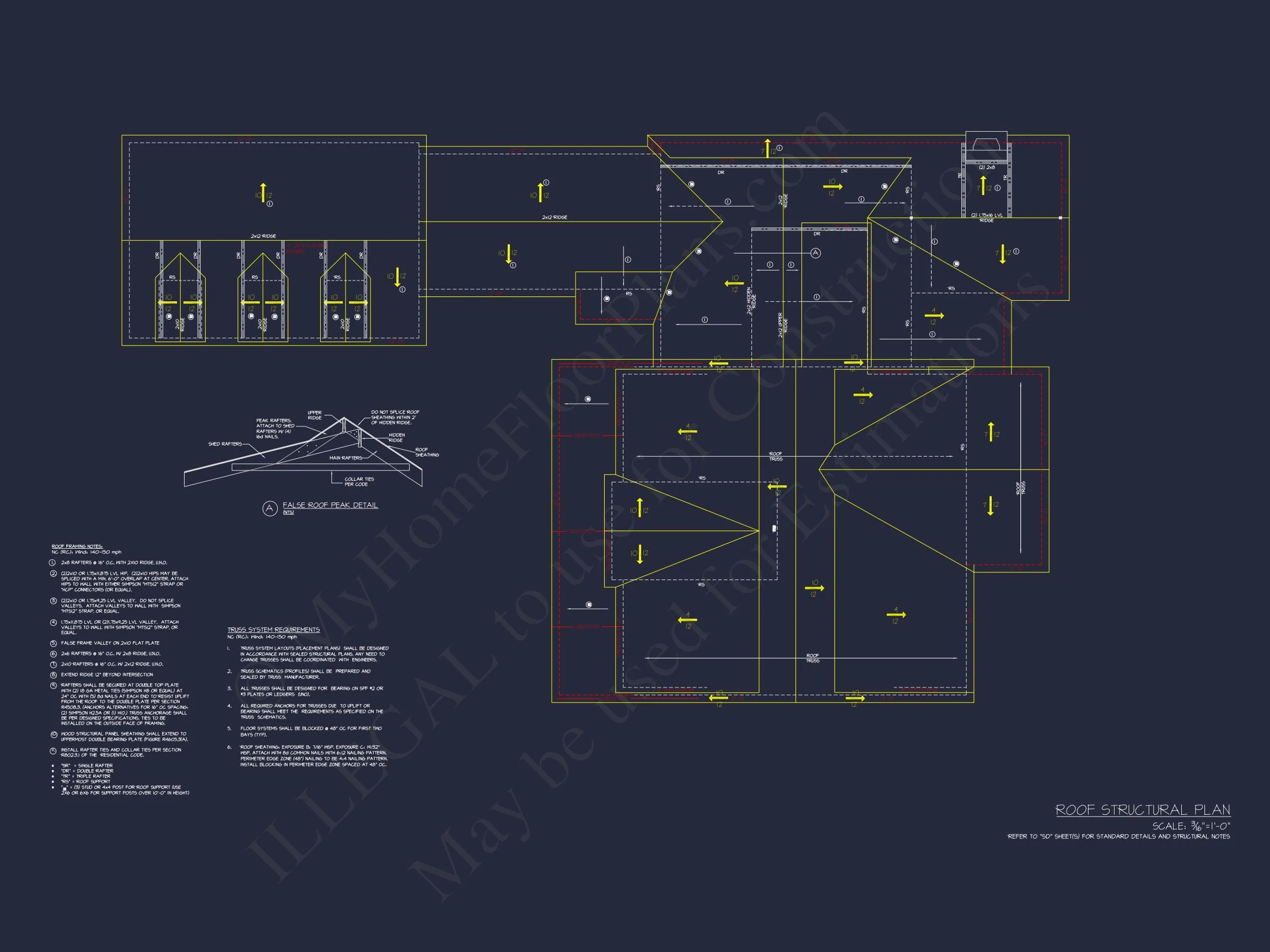 Traditional house Plan with 2 Floors and CAD Designs Blueprint