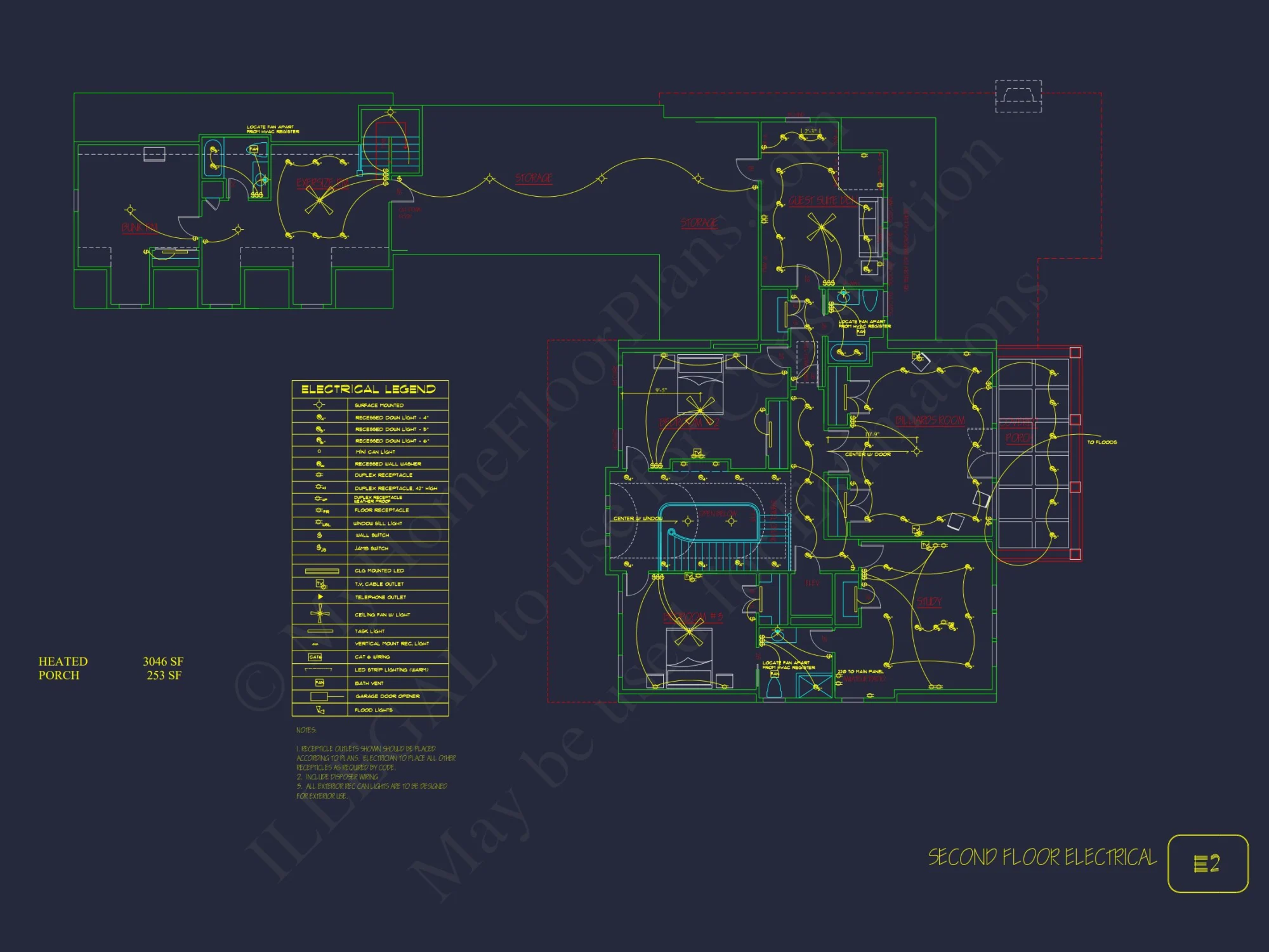 Traditional house Plan with 2 Floors and CAD Designs Blueprint
