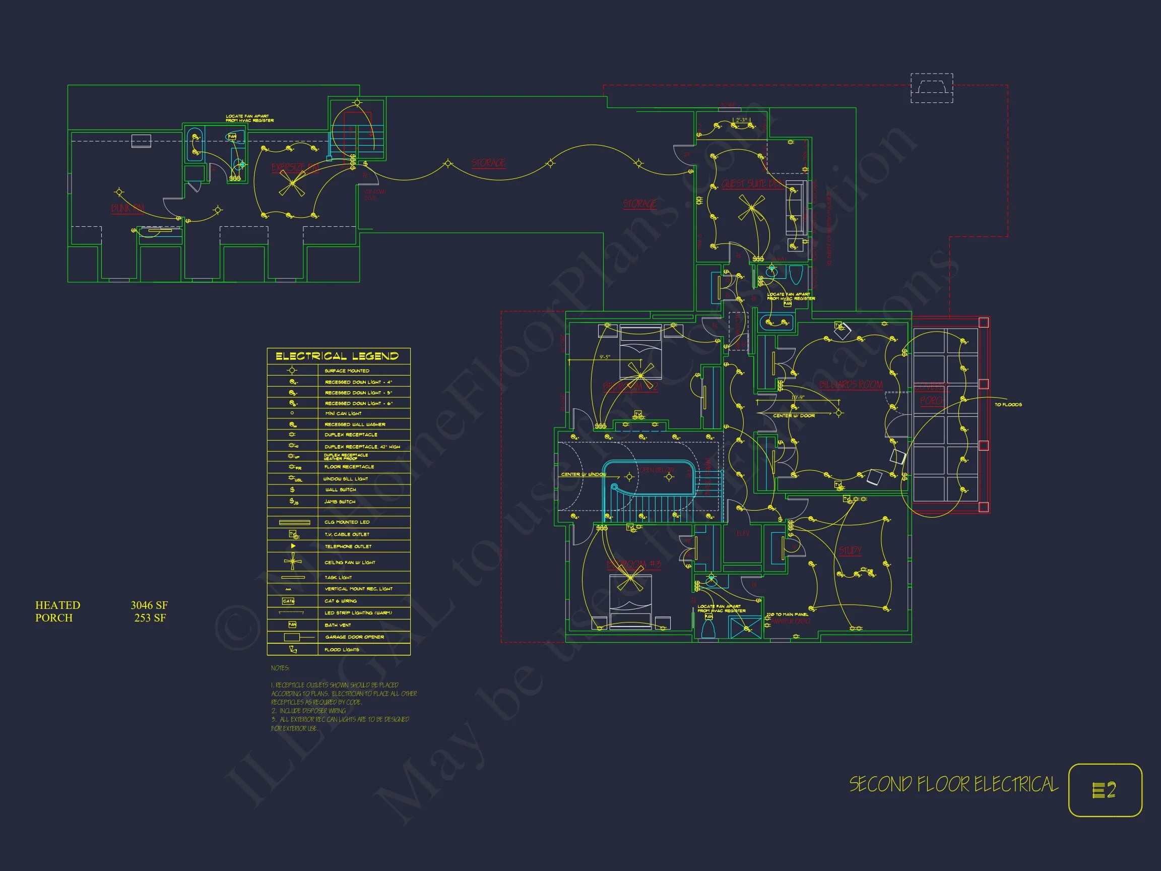 Traditional house Plan with 2 Floors and CAD Designs Blueprint