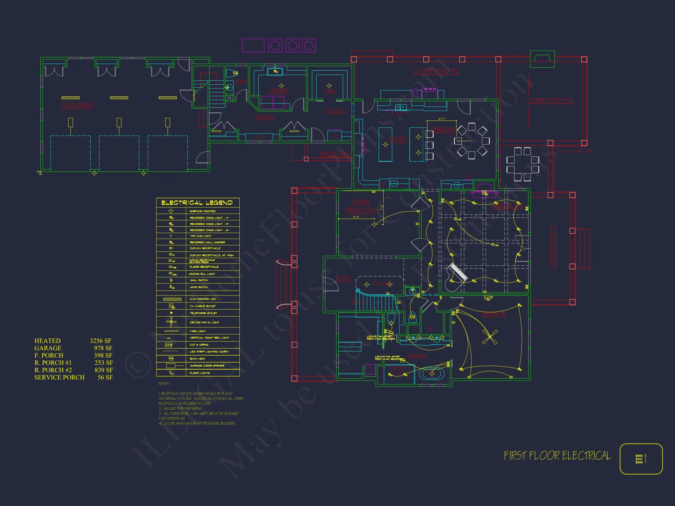 Traditional house Plan with 2 Floors and CAD Designs Blueprint