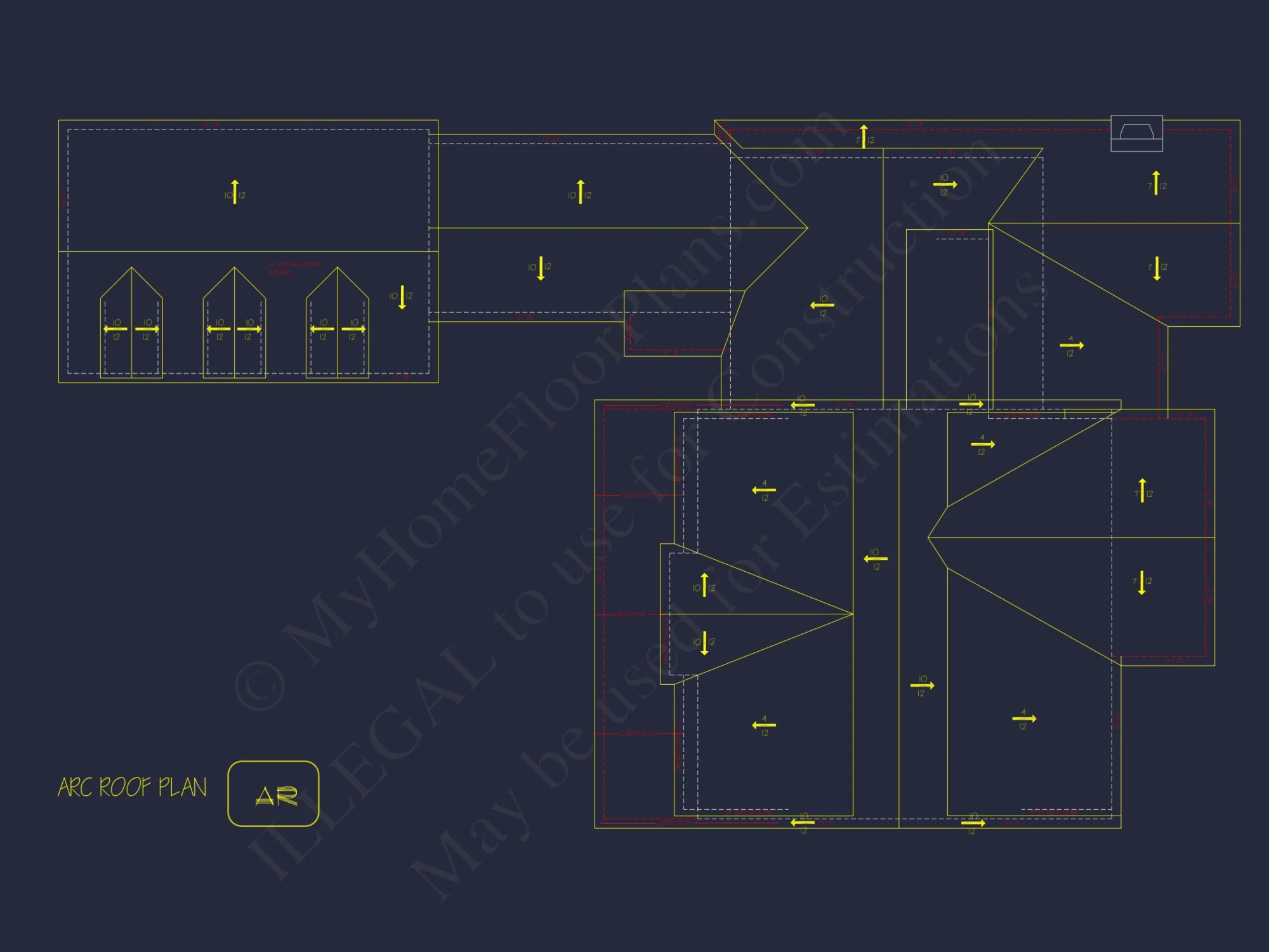 Traditional house Plan with 2 Floors and CAD Designs Blueprint