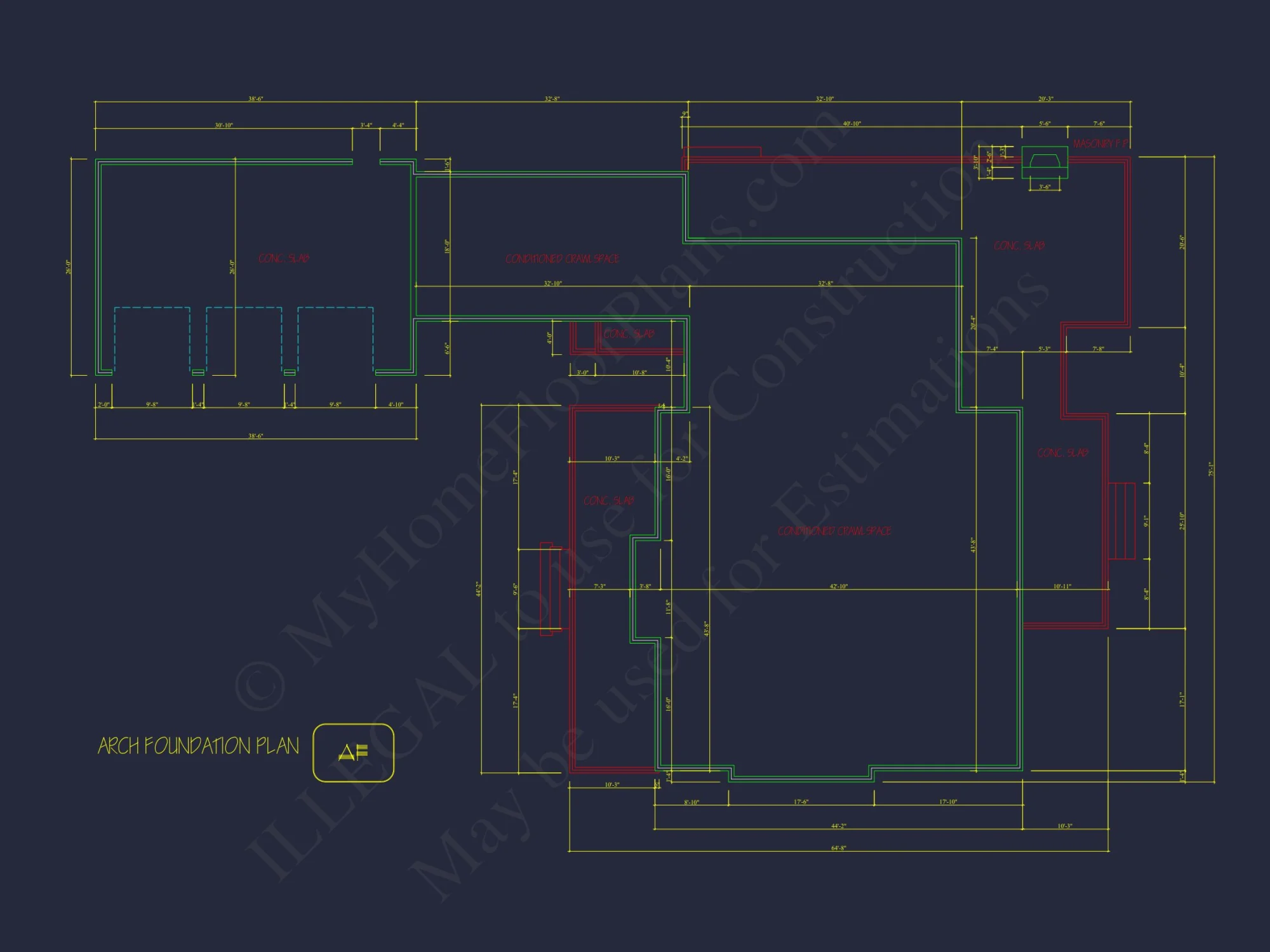 Traditional house Plan with 2 Floors and CAD Designs Blueprint