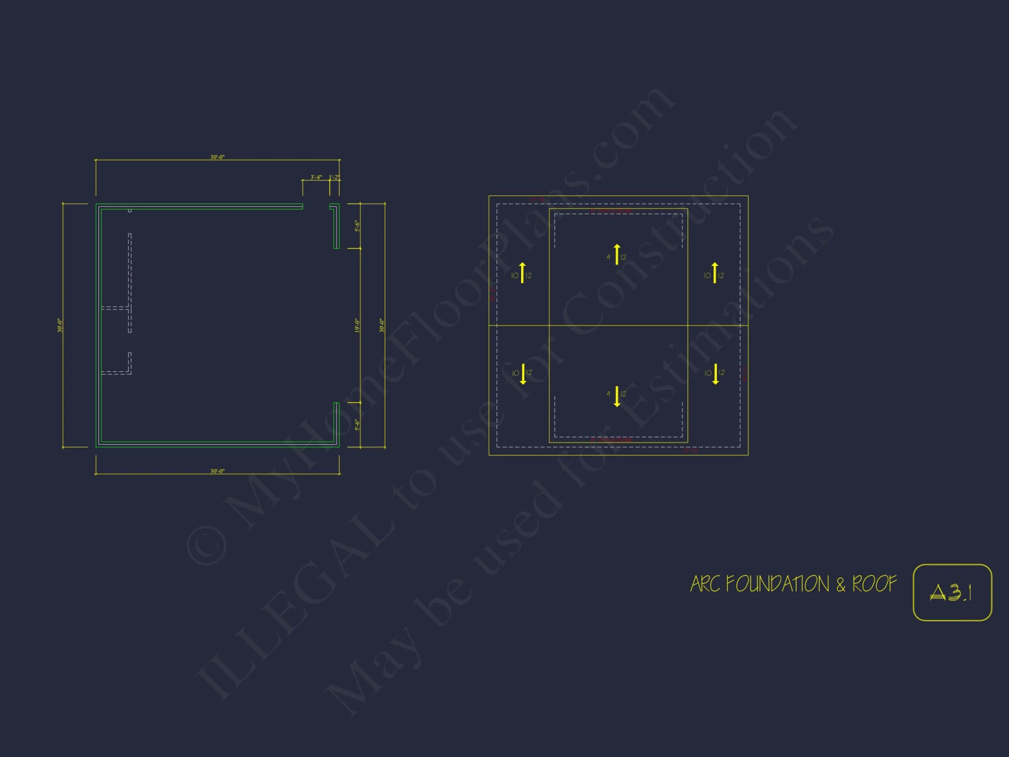Traditional house Plan with 2 Floors and CAD Designs Blueprint