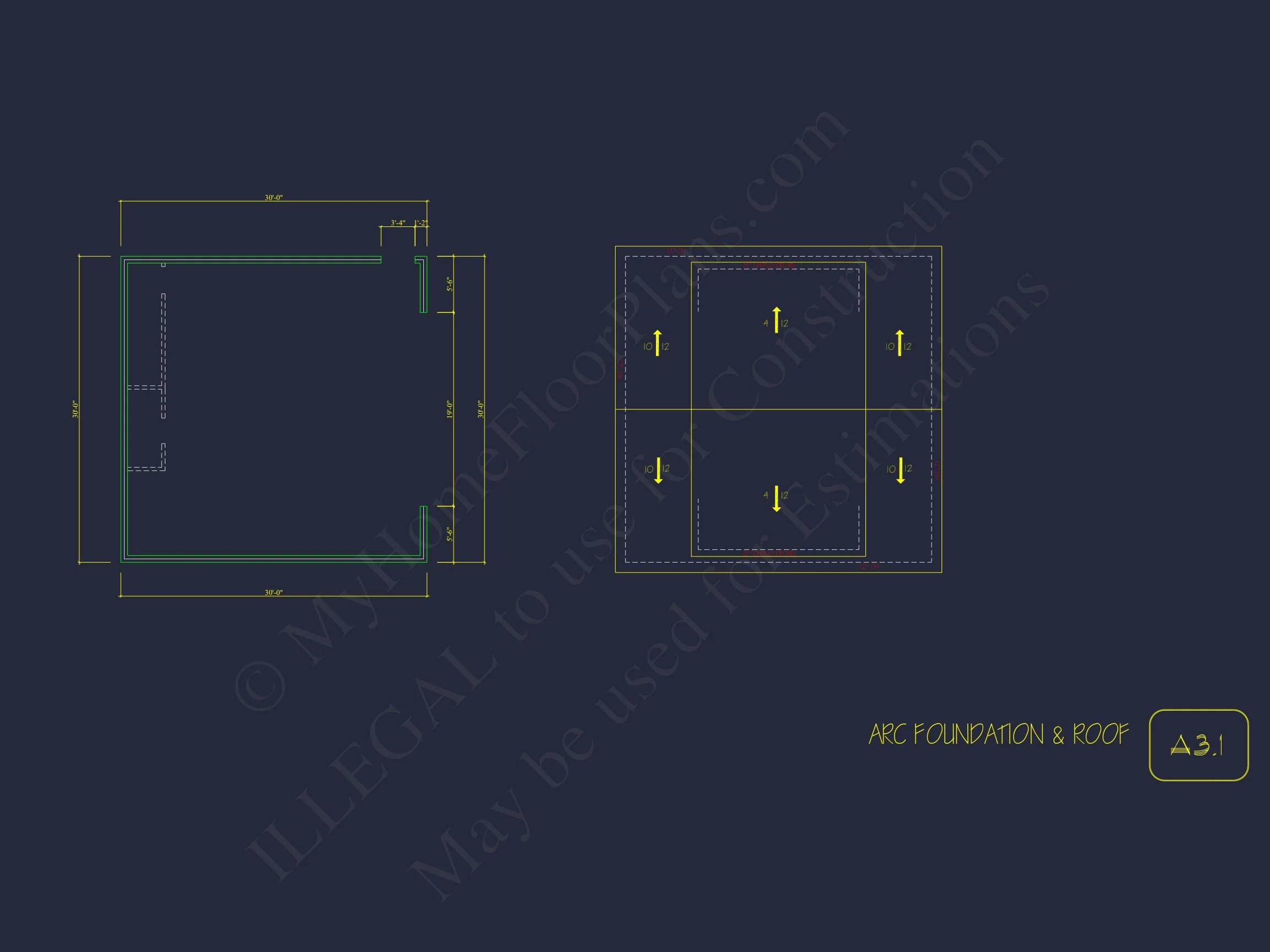 Traditional house Plan with 2 Floors and CAD Designs Blueprint