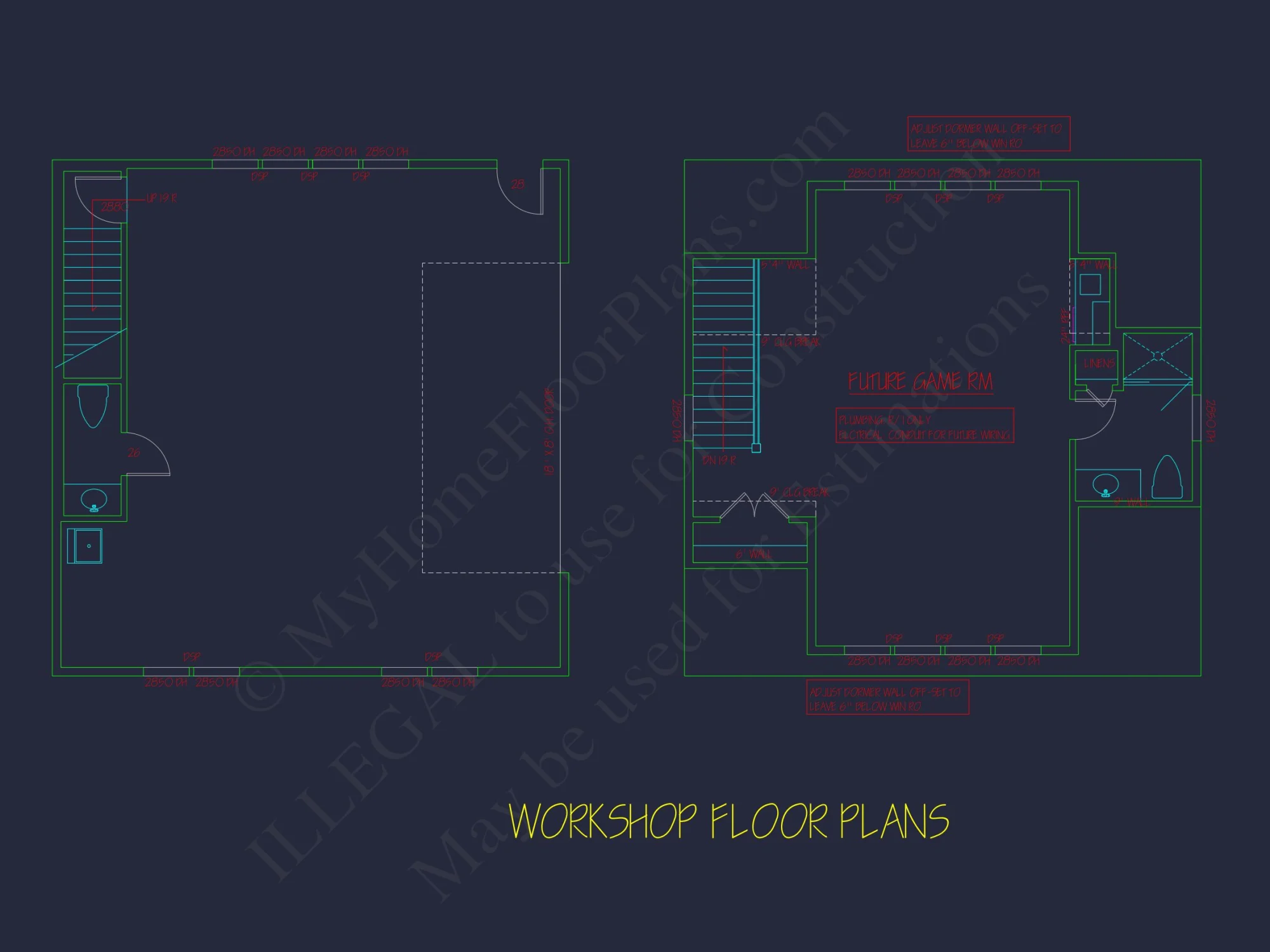 Traditional house Plan with 2 Floors and CAD Designs Blueprint