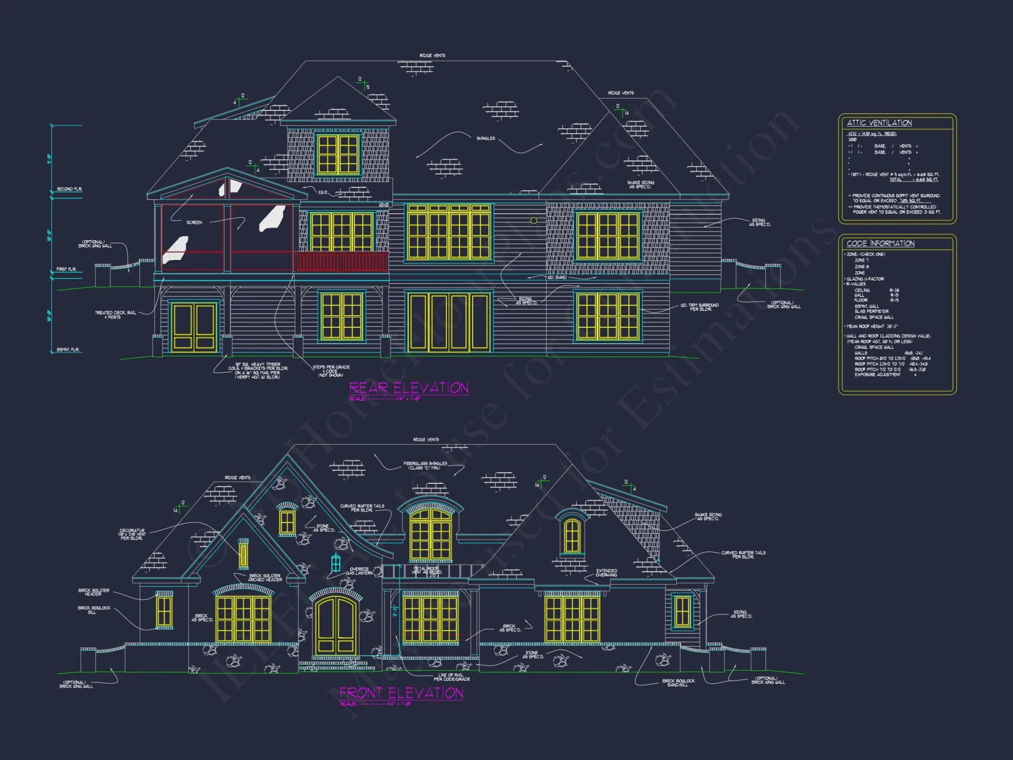 Luxury house Plan with CAD and PDF Designs – 2-Story Floor Blueprint