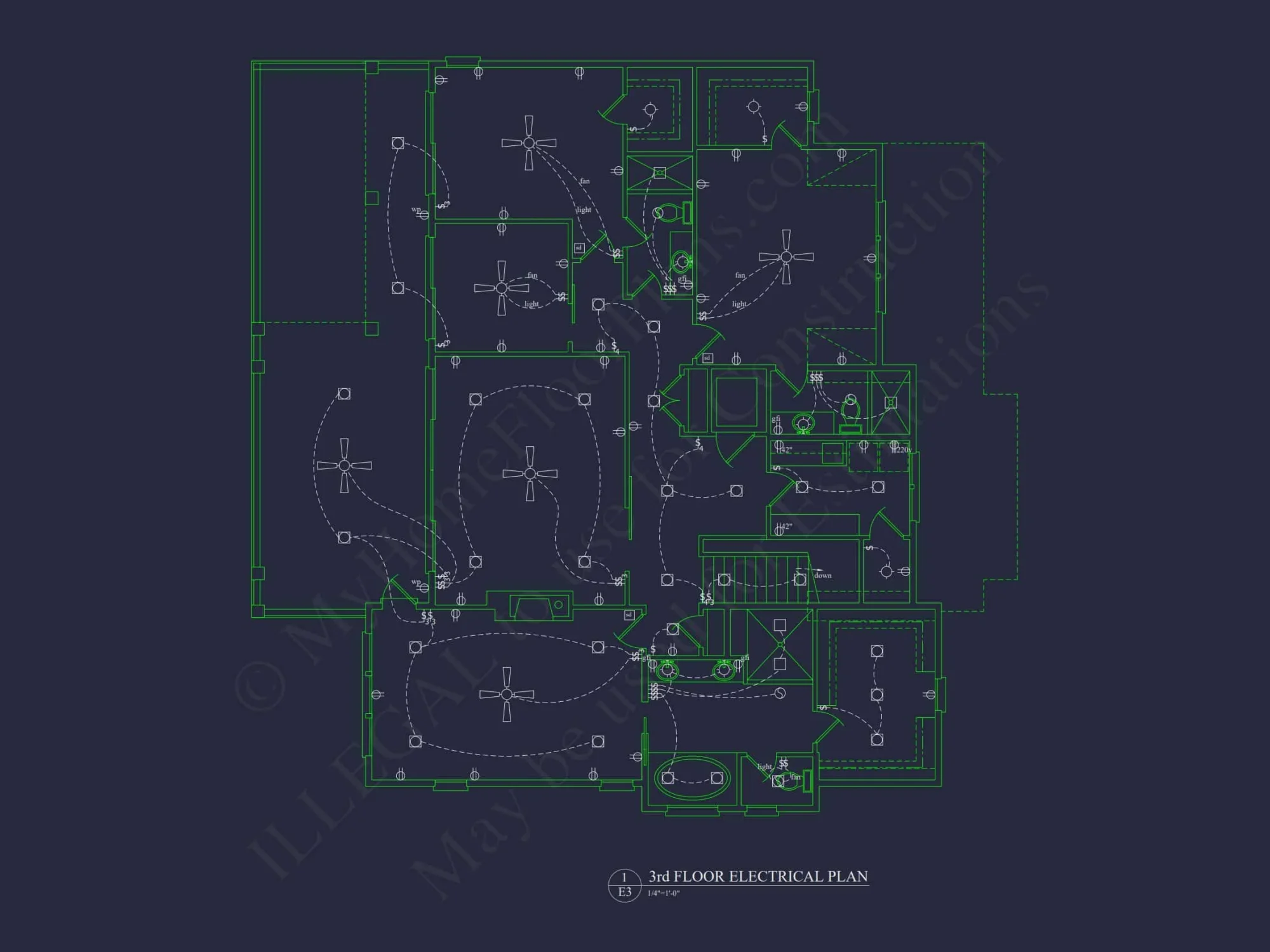 Spacious Beach house Plan with 3 Floors and Modern Designs