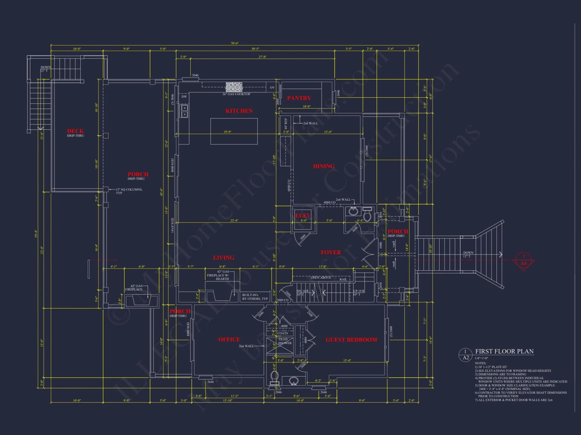 Spacious Beach house Plan with 3 Floors and Modern Designs