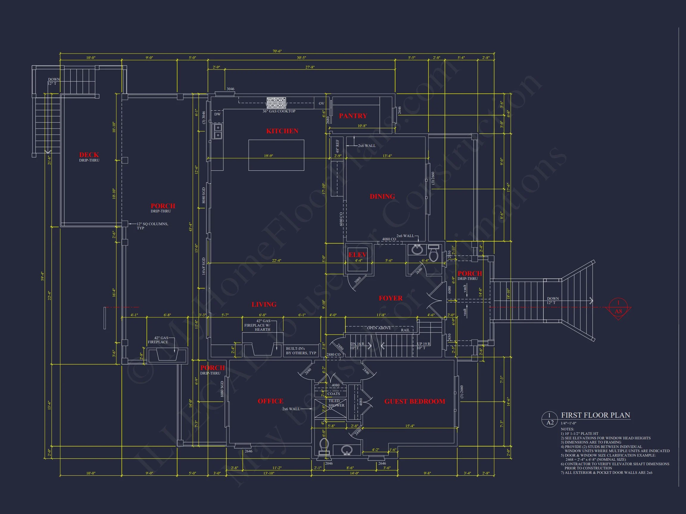 18-1935 HOUSE PLAN - Spacious Beach House Plan with 3 Floors and Modern Designs 14 Spacious Beach house Plan with 3 Floors and Modern Designs
