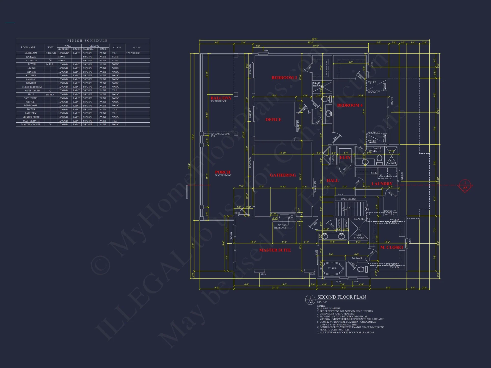 Spacious Beach house Plan with 3 Floors and Modern Designs