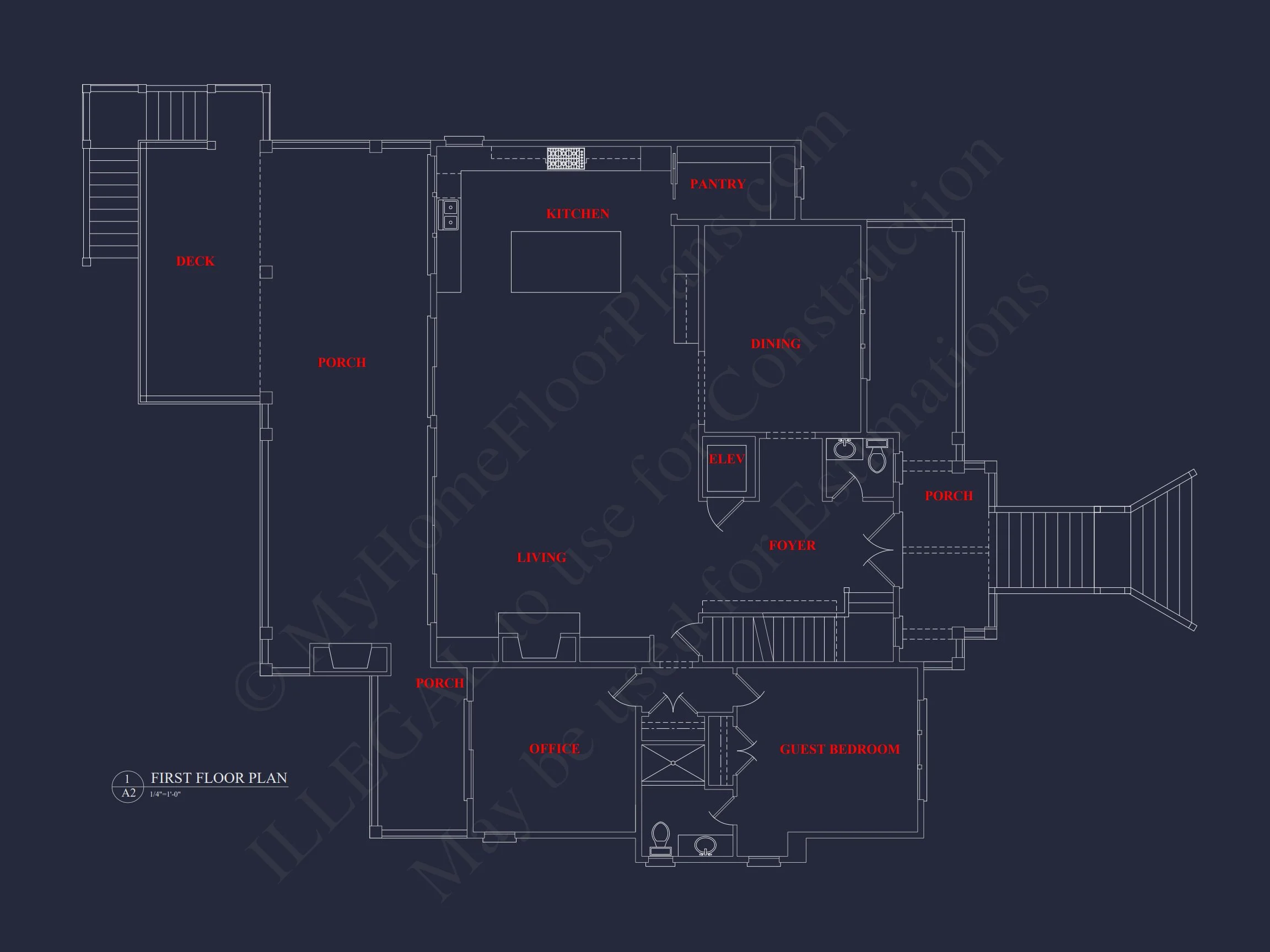 18-1935 HOUSE PLAN - Spacious Beach House Plan with 3 Floors and Modern Designs 11 Spacious Beach house Plan with 3 Floors and Modern Designs
