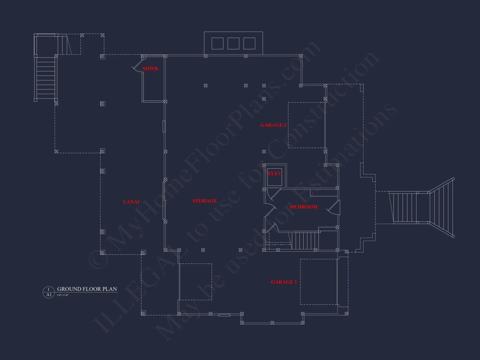 Spacious Beach house Plan with 3 Floors and Modern Designs