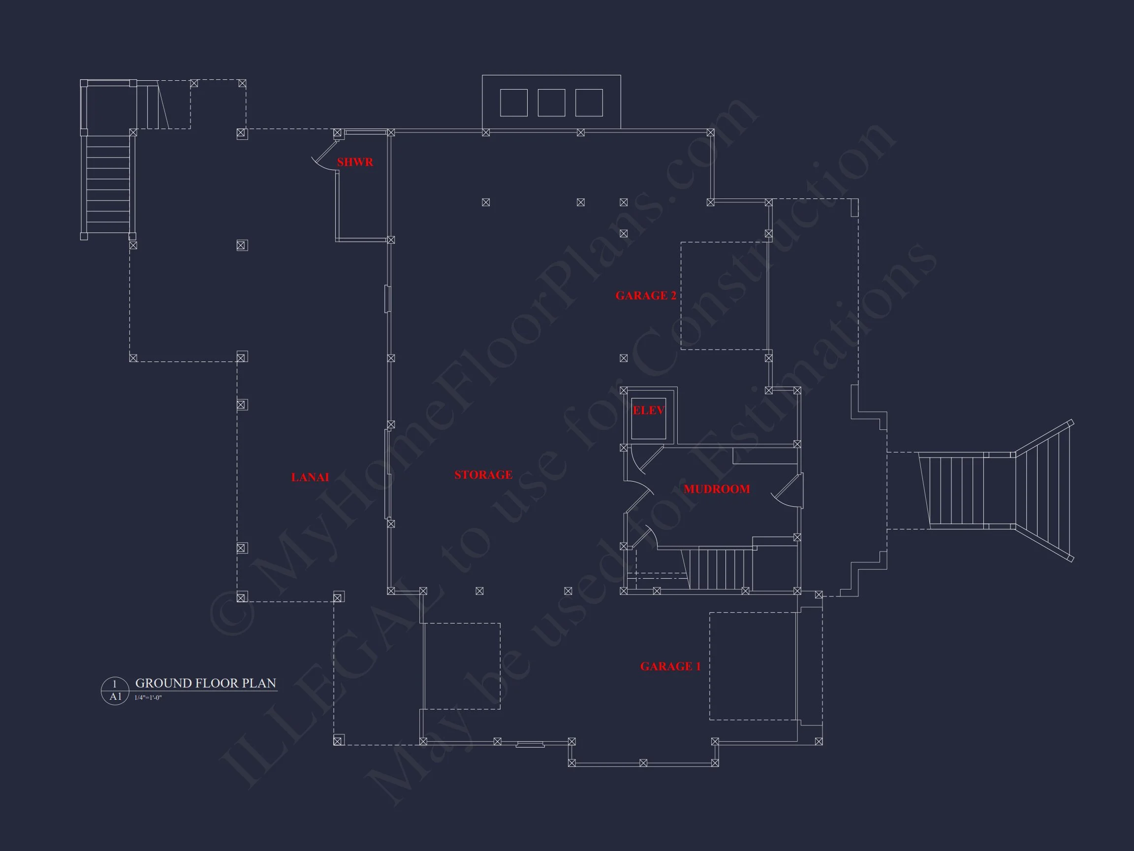 18-1935 HOUSE PLAN - Spacious Beach House Plan with 3 Floors and Modern Designs 10 Spacious Beach house Plan with 3 Floors and Modern Designs
