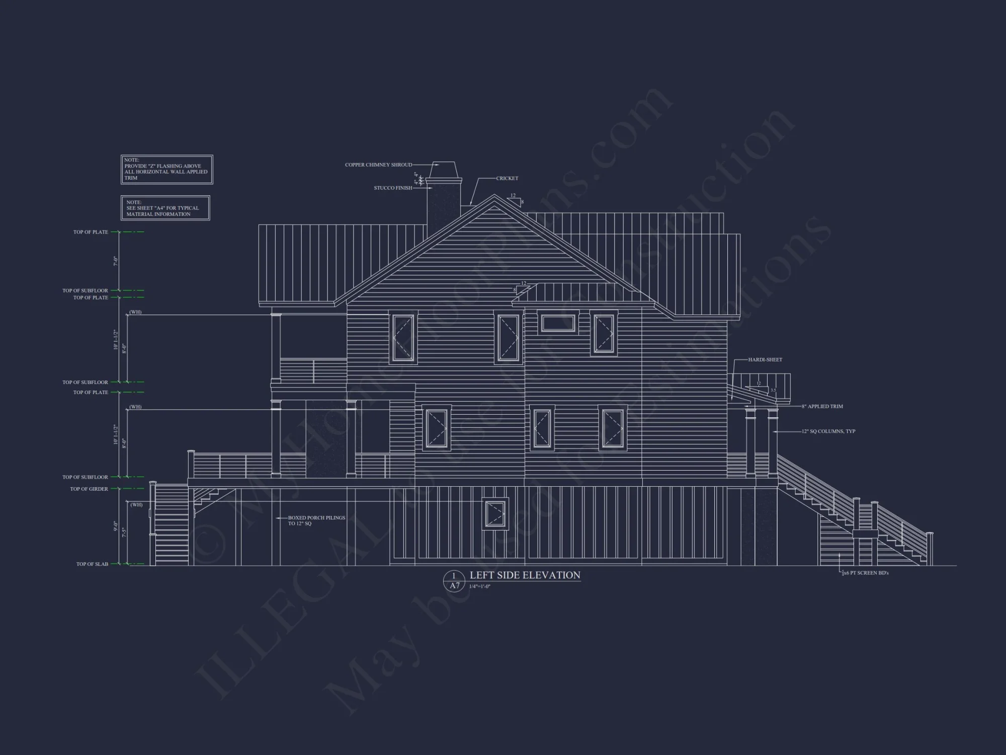Spacious Beach house Plan with 3 Floors and Modern Designs
