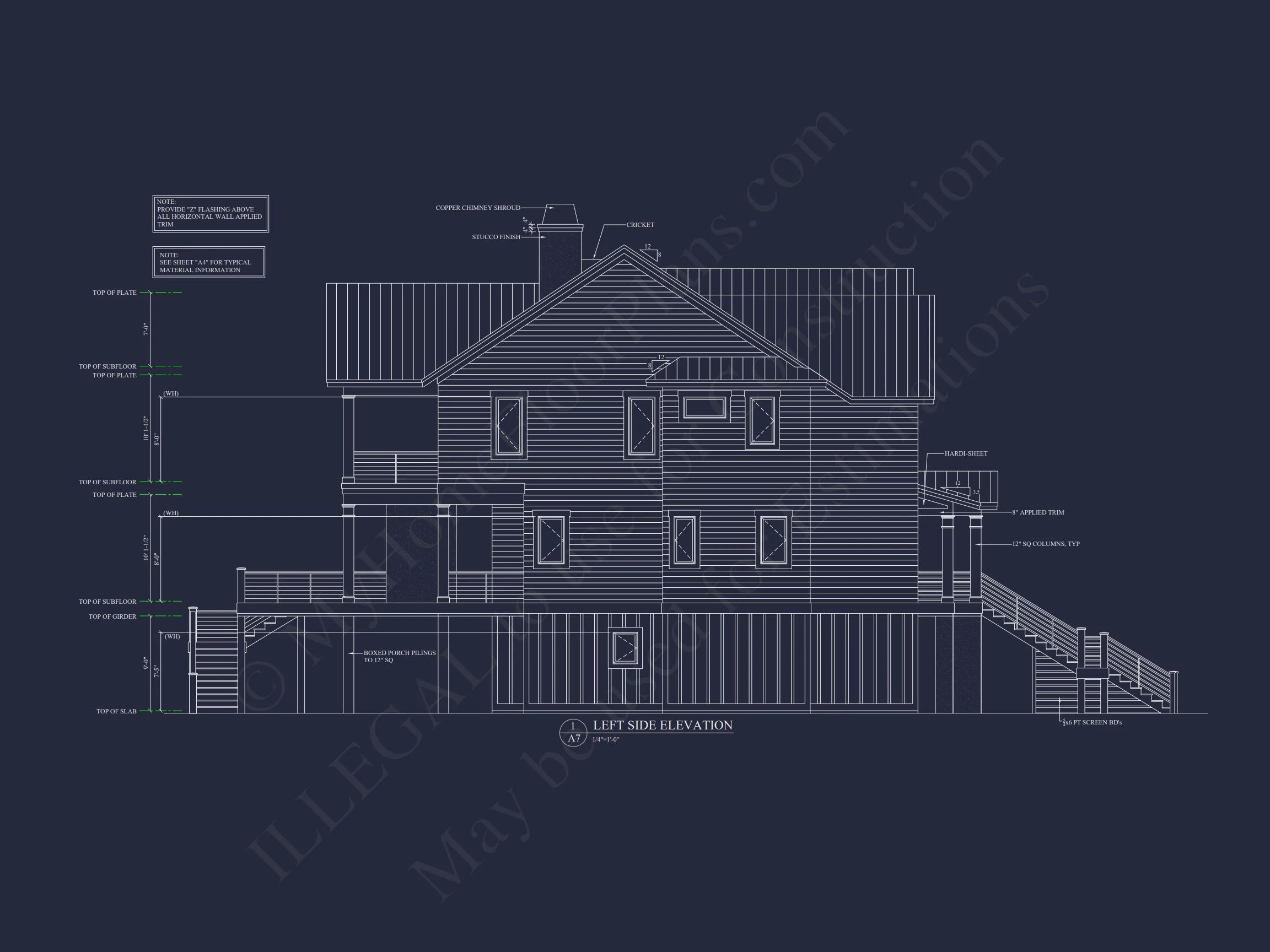 18-1935 HOUSE PLAN - Spacious Beach House Plan with 3 Floors and Modern Designs 9 Spacious Beach house Plan with 3 Floors and Modern Designs