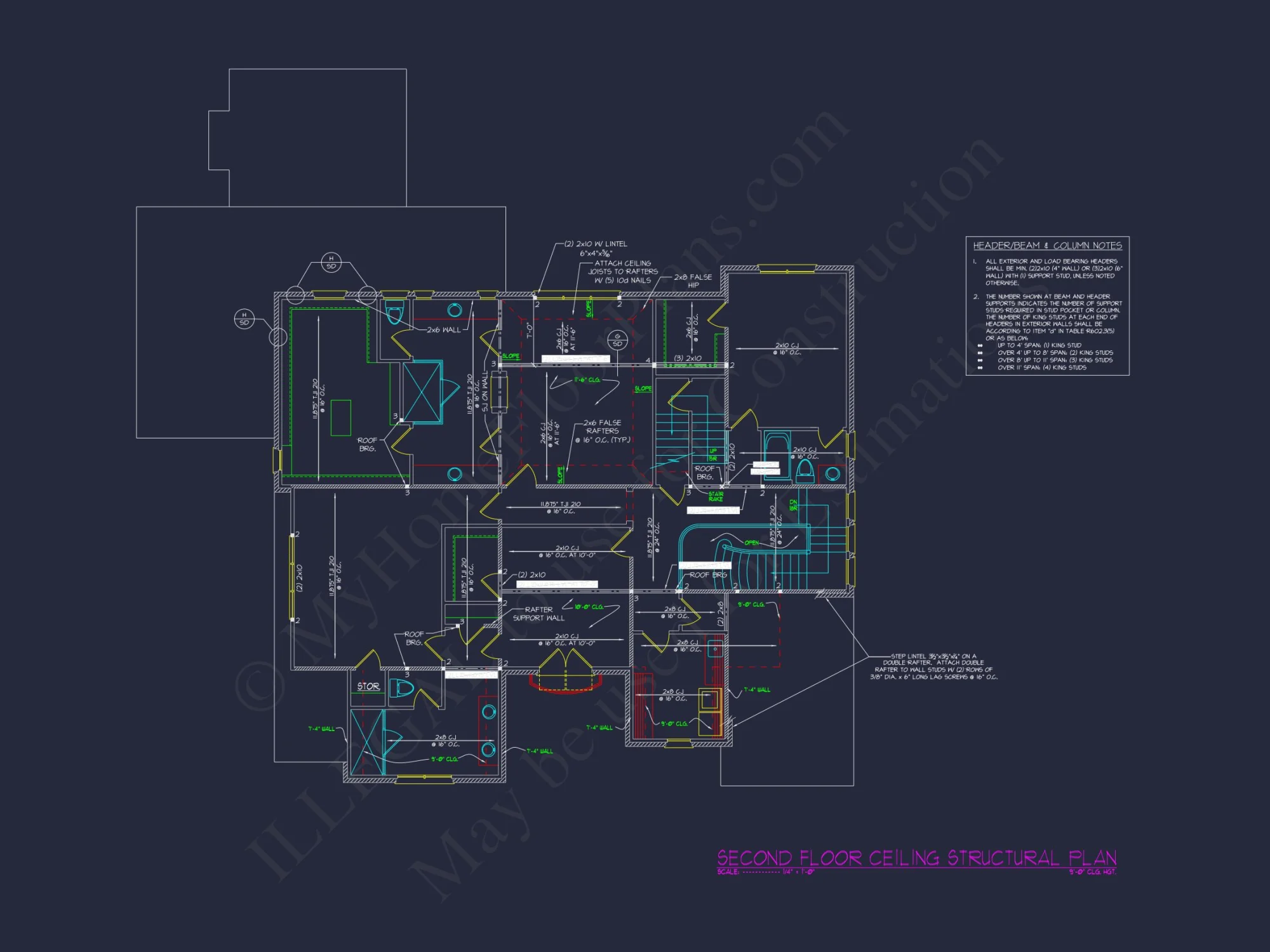 Elegant 3-Story house Floor Plan with Complete CAD Designs