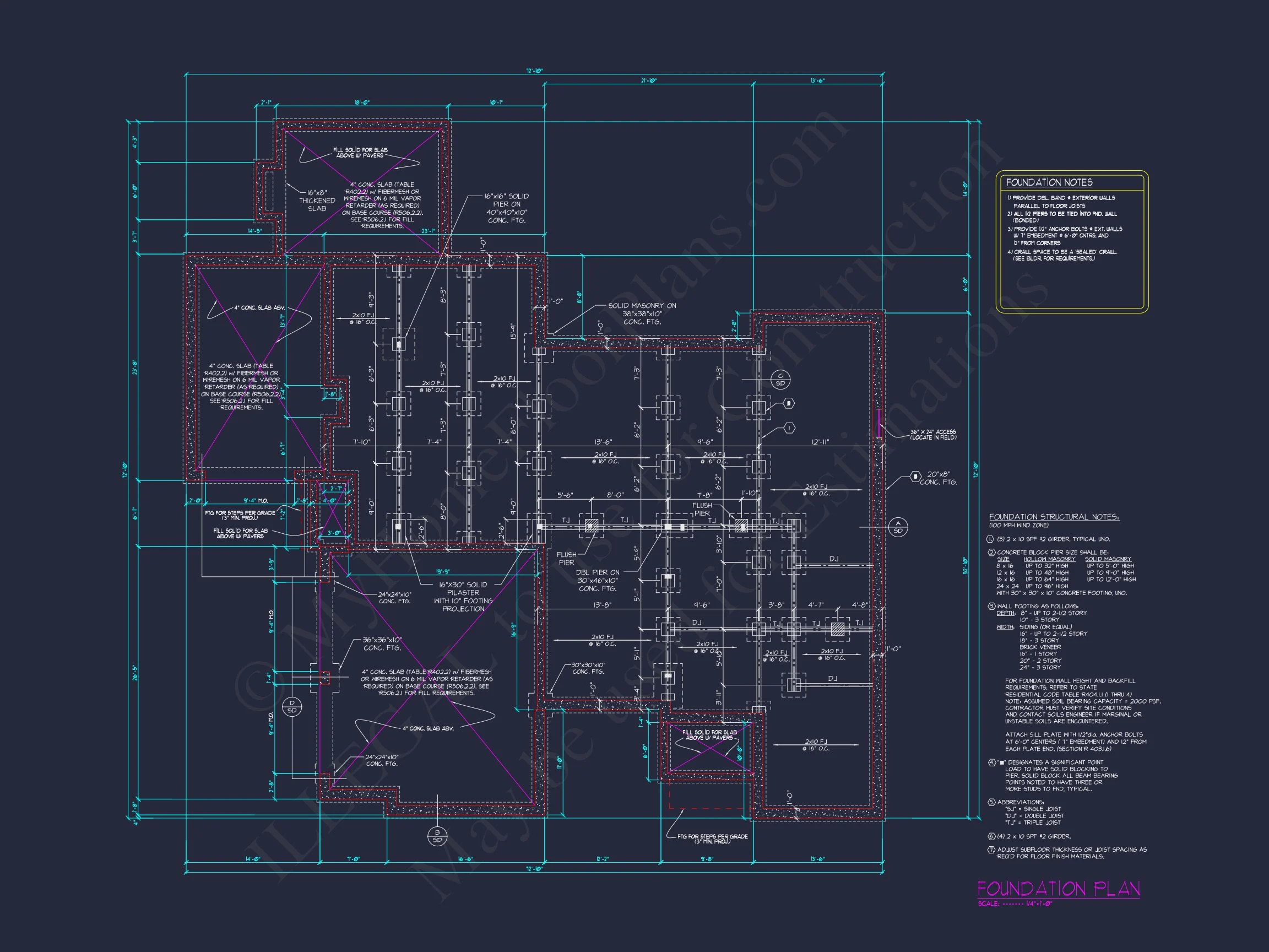 Elegant 3-Story house Floor Plan with Complete CAD Designs