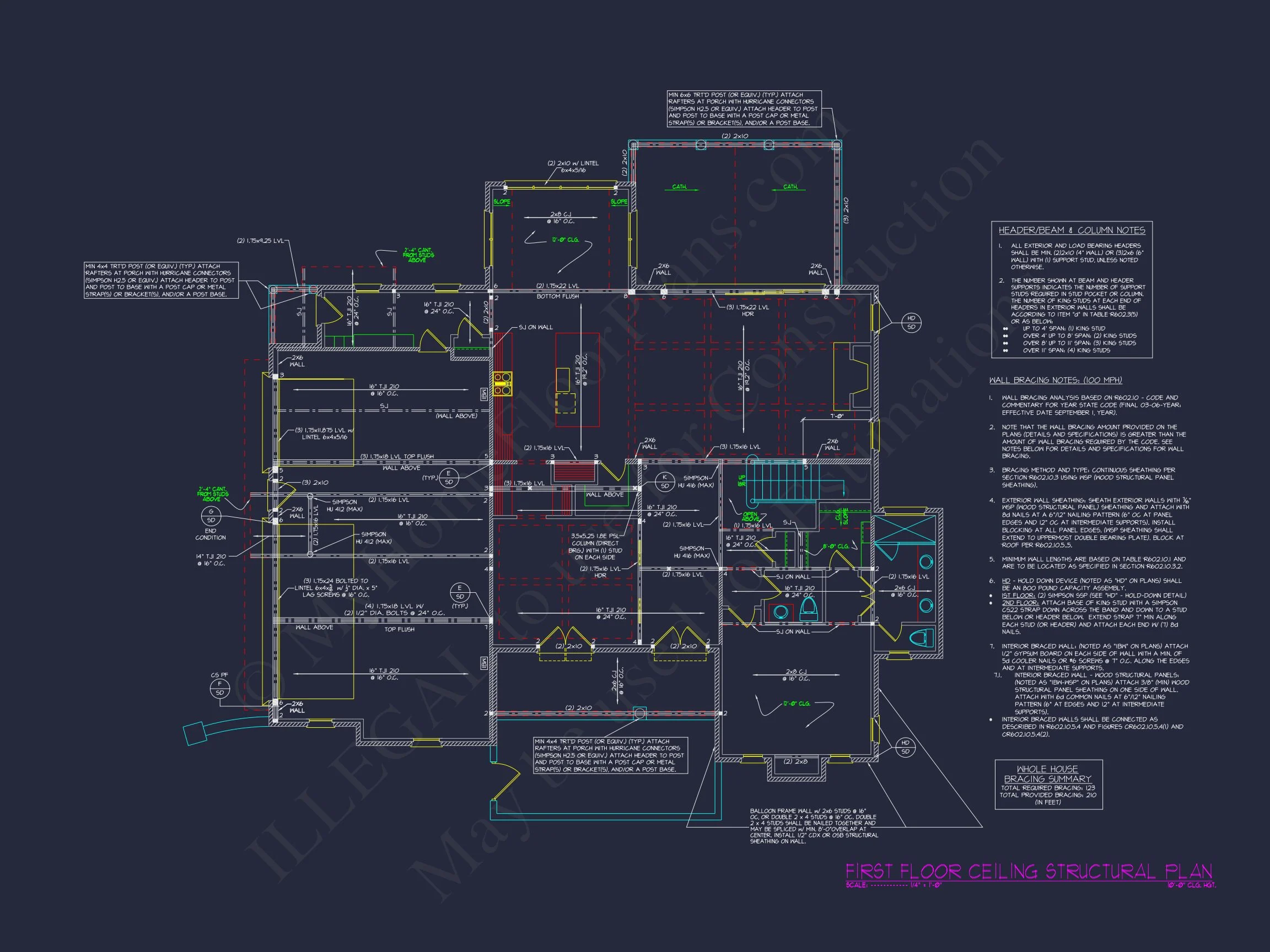 Spacious house Plan with 4 Bedrooms: Floor Plan & Designs
