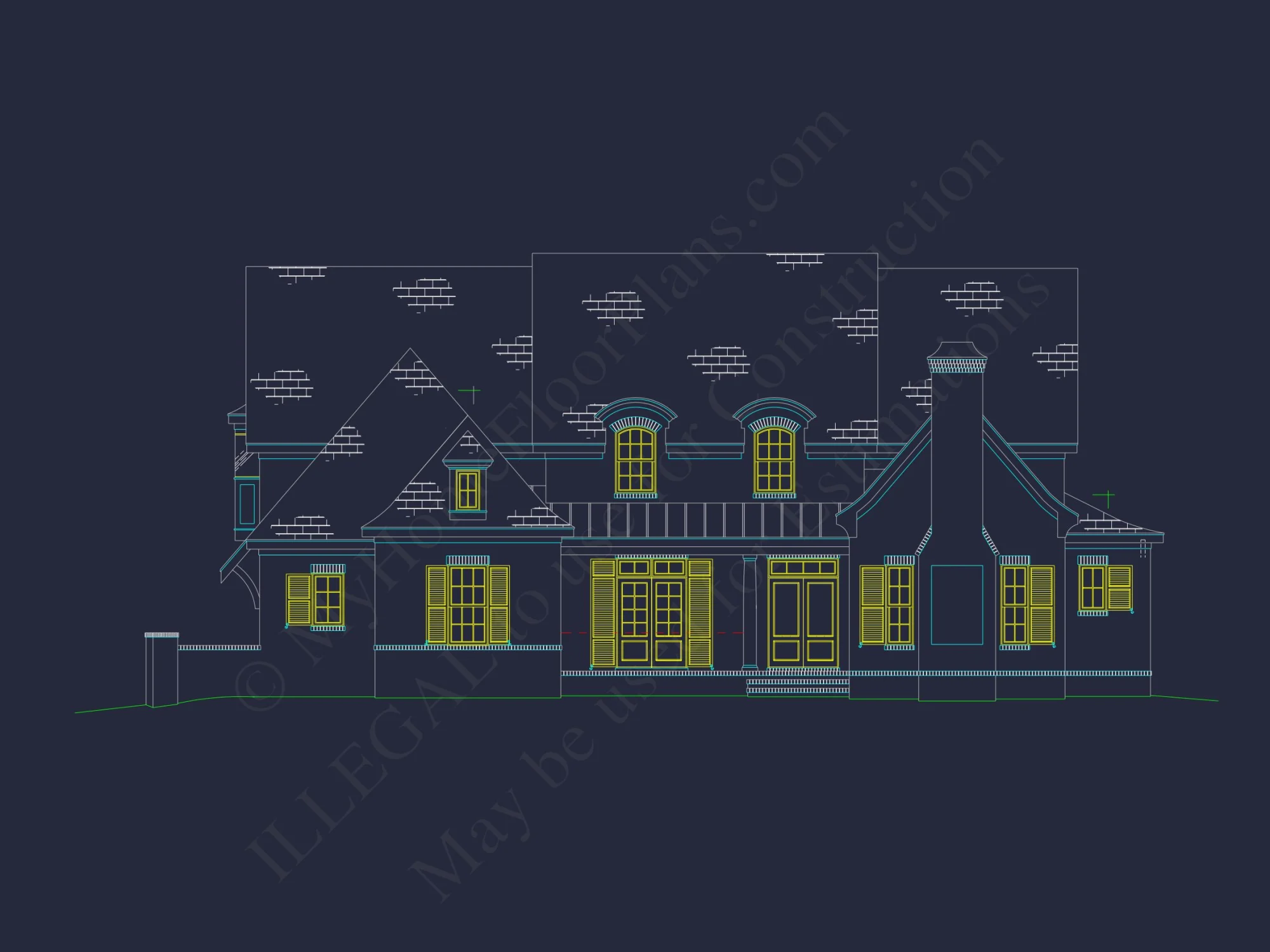 Spacious house Plan with 4 Bedrooms: Floor Plan & Designs