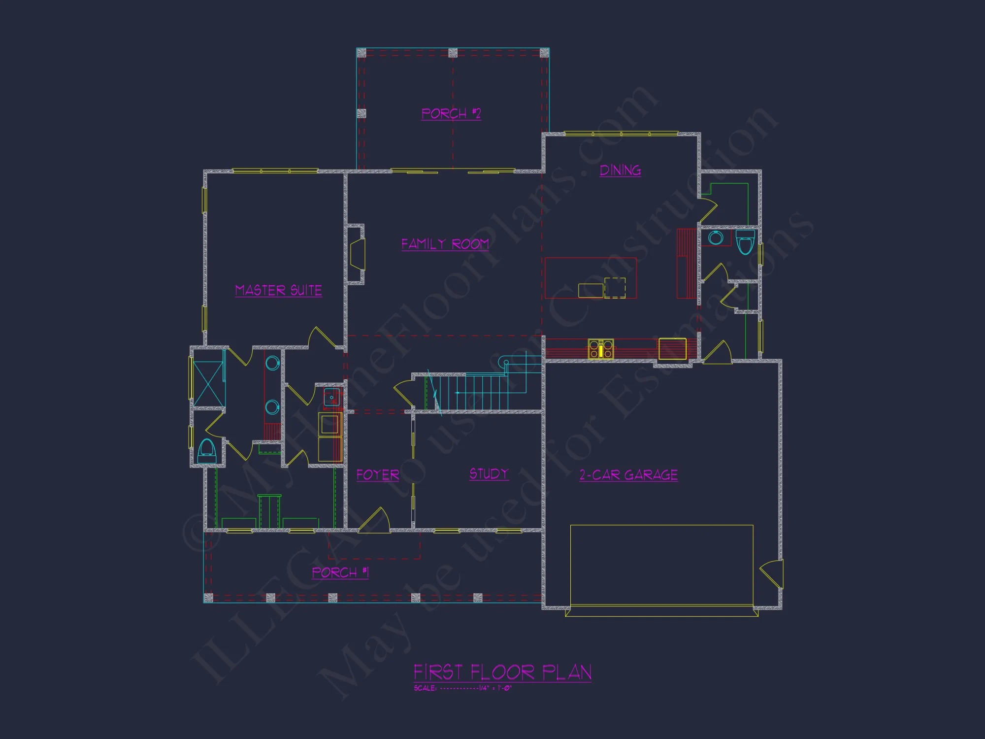 Beautiful Traditional house Floor Plan with CAD Designs