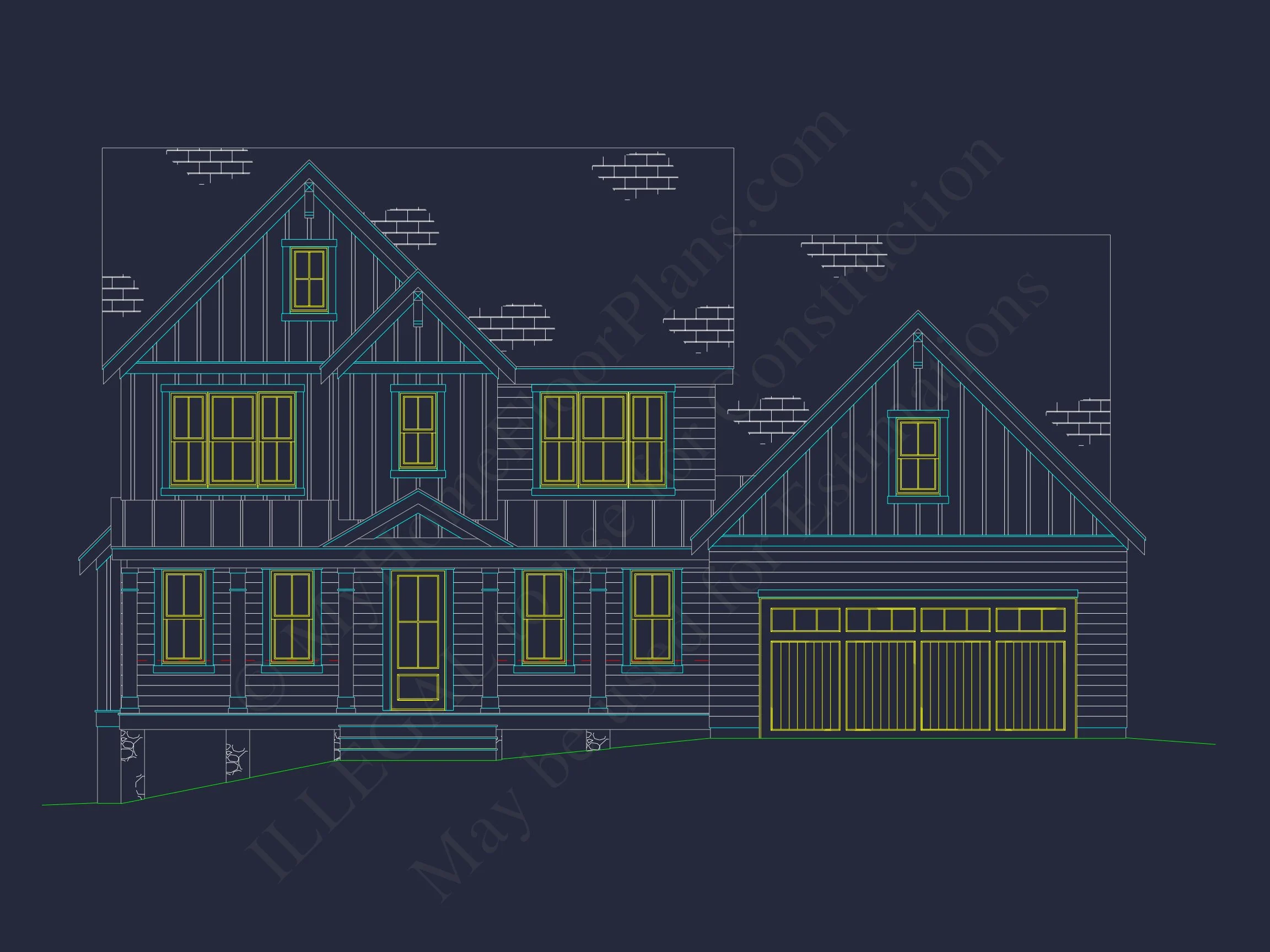 18-1876 HOUSE PLAN - Beautiful Traditional House Floor Plan with CAD Designs 28 Beautiful Traditional house Floor Plan with CAD Designs