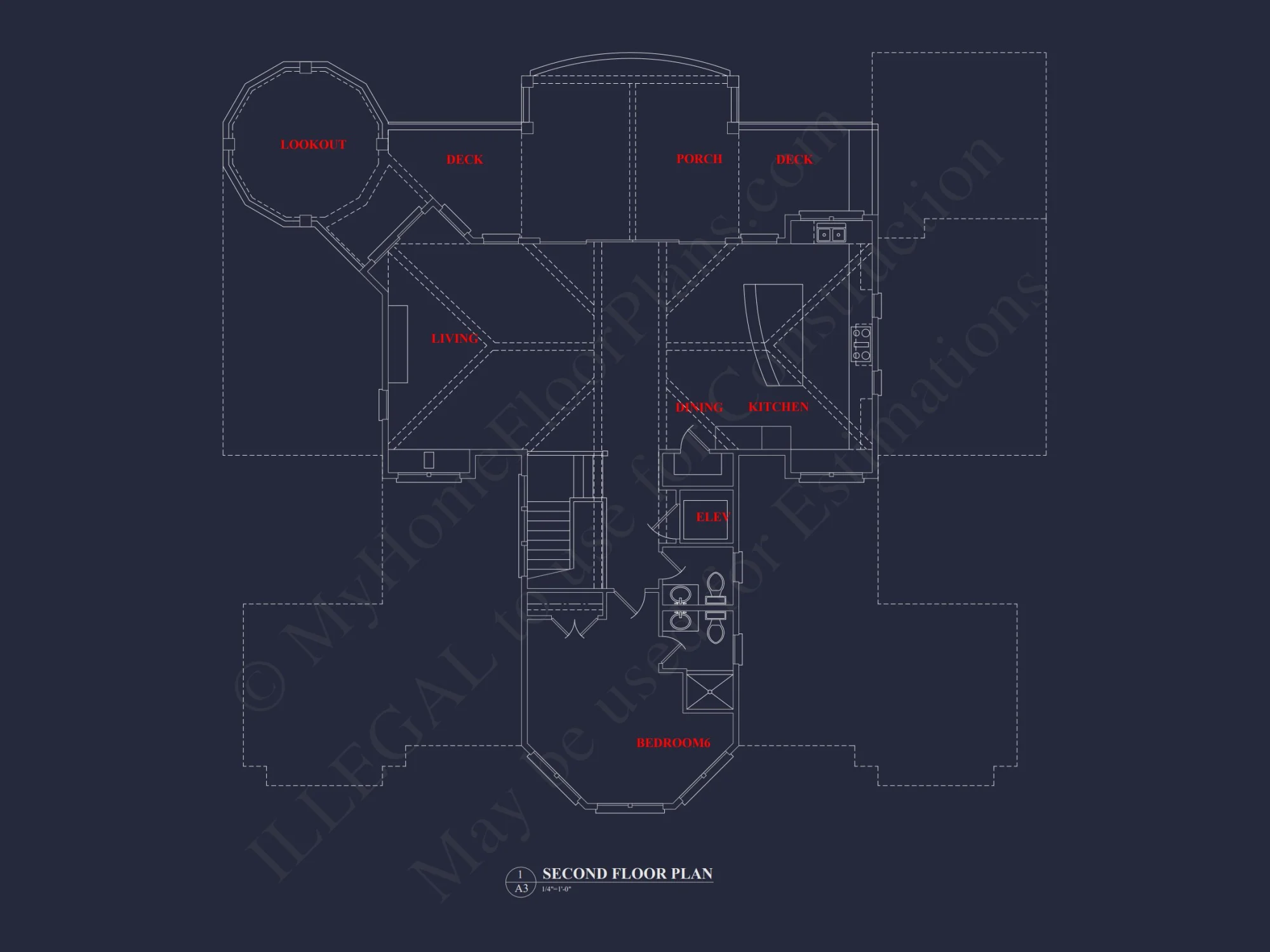 Spacious Coastal house Plan with Detailed Floor Plans & CAD Designs