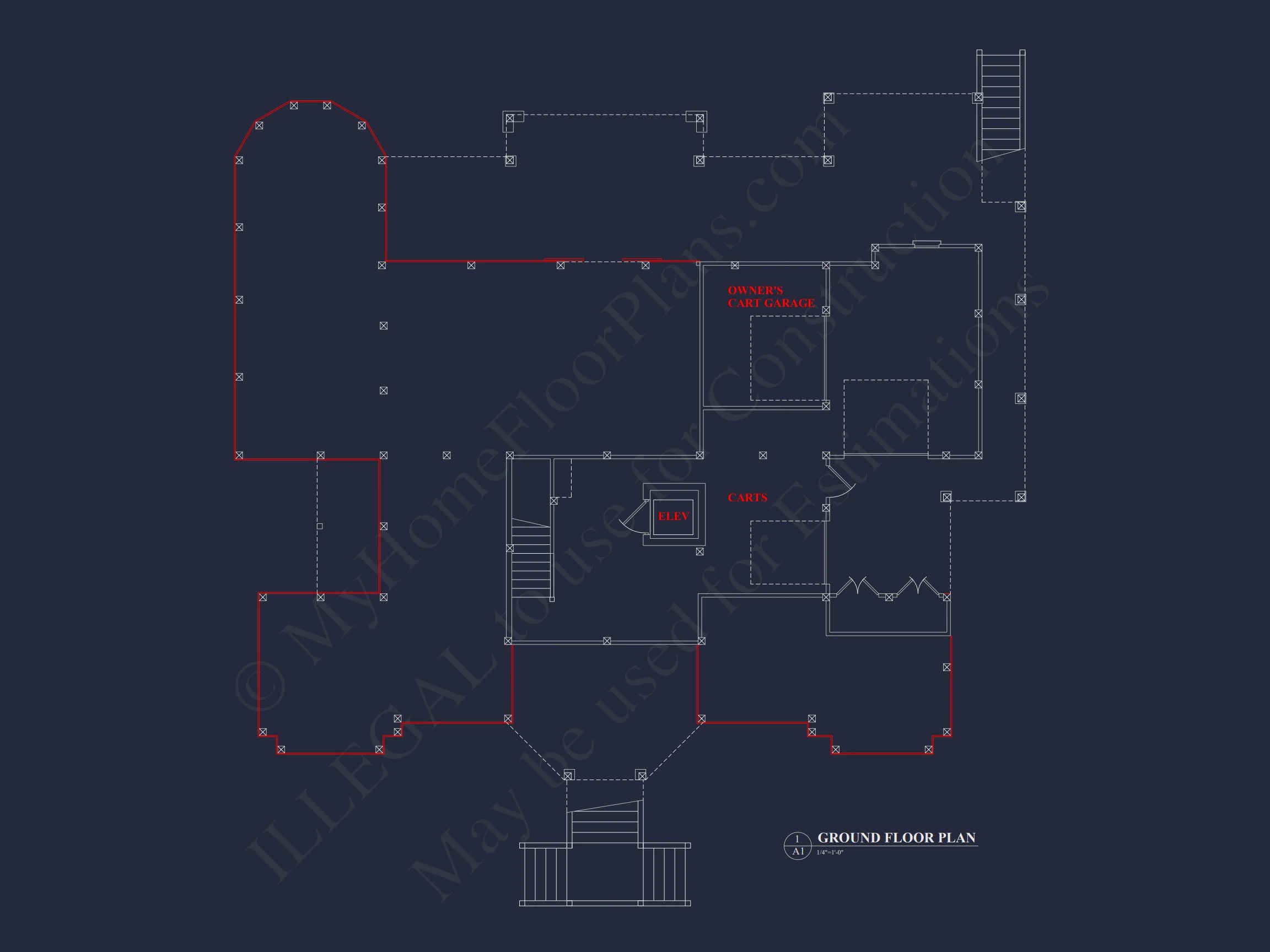 Spacious Coastal house Plan with Detailed Floor Plans & CAD Designs