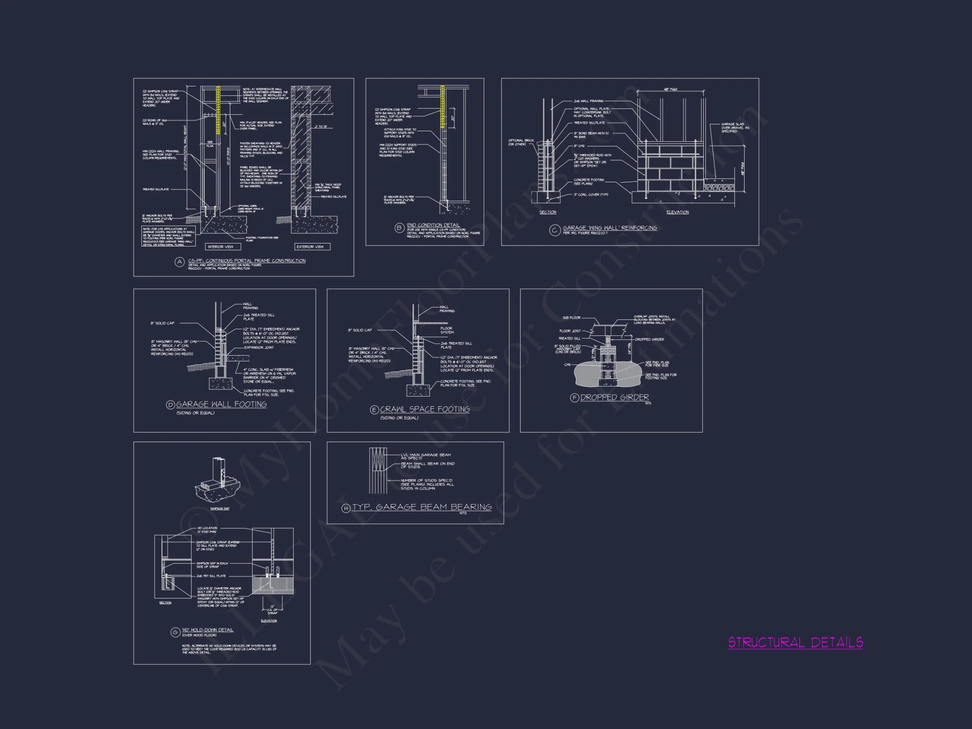 Craftsman house Plan with 3 Floors, 5 Beds, and CAD Designs