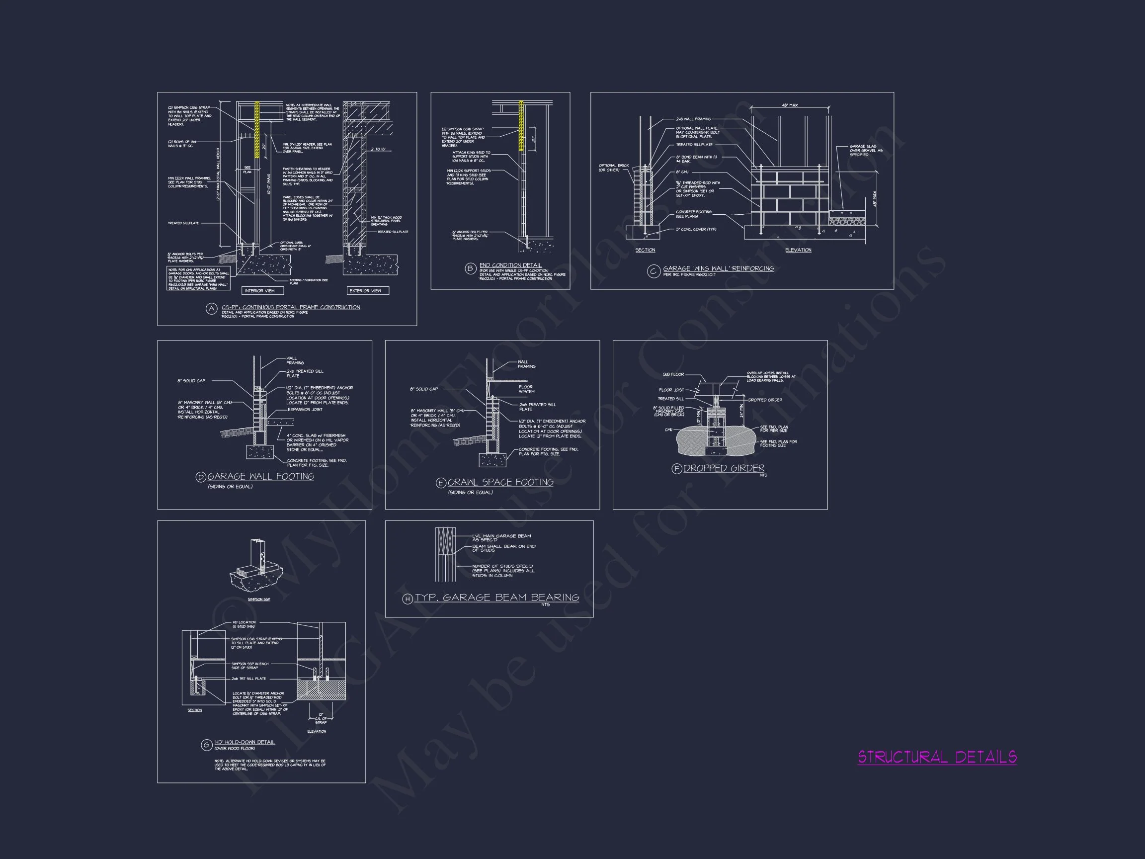 Craftsman house Plan with 3 Floors, 5 Beds, and CAD Designs