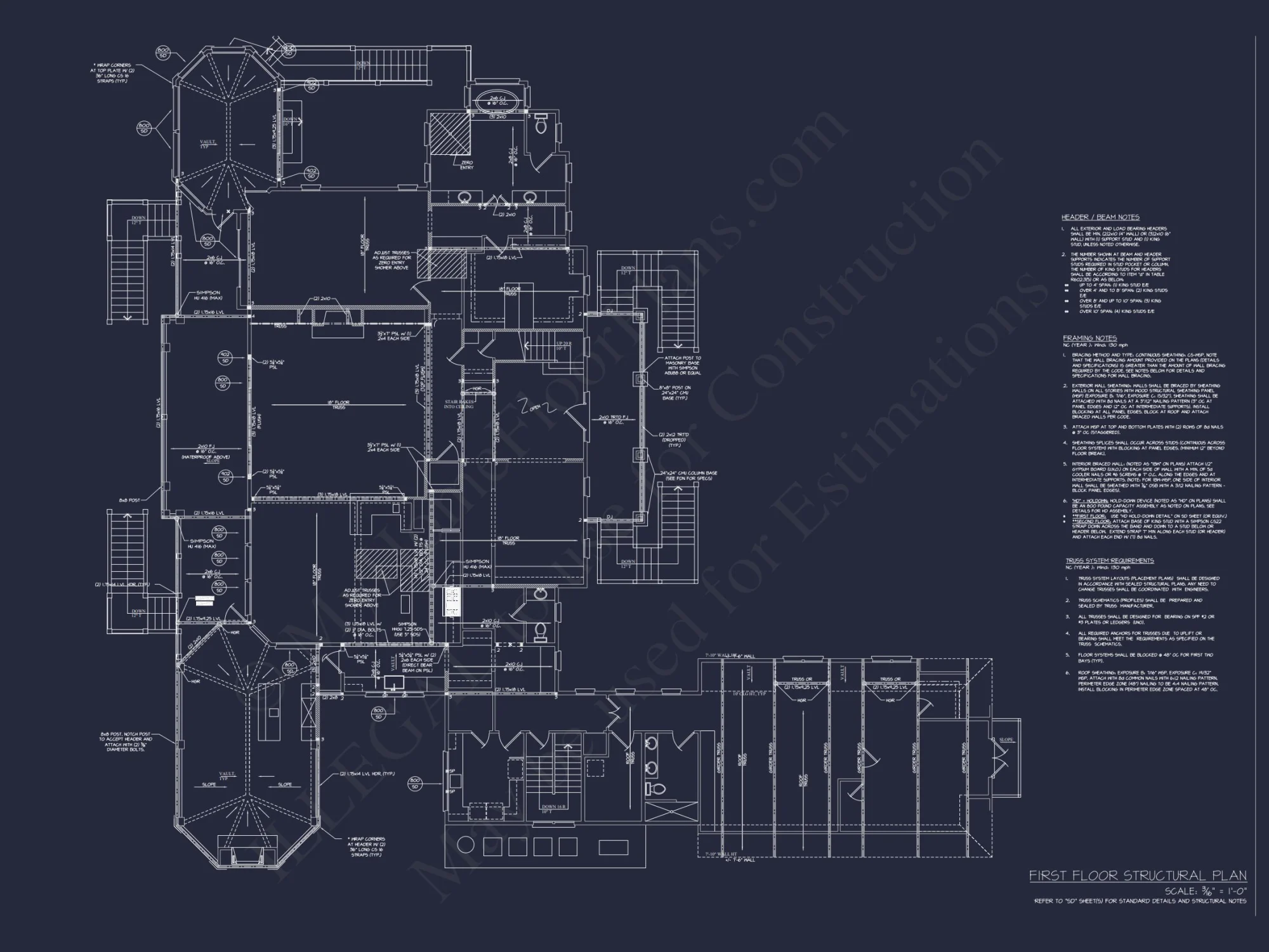Luxury house Plan with 5 Bedrooms, 2 Floors, and Modern Designs