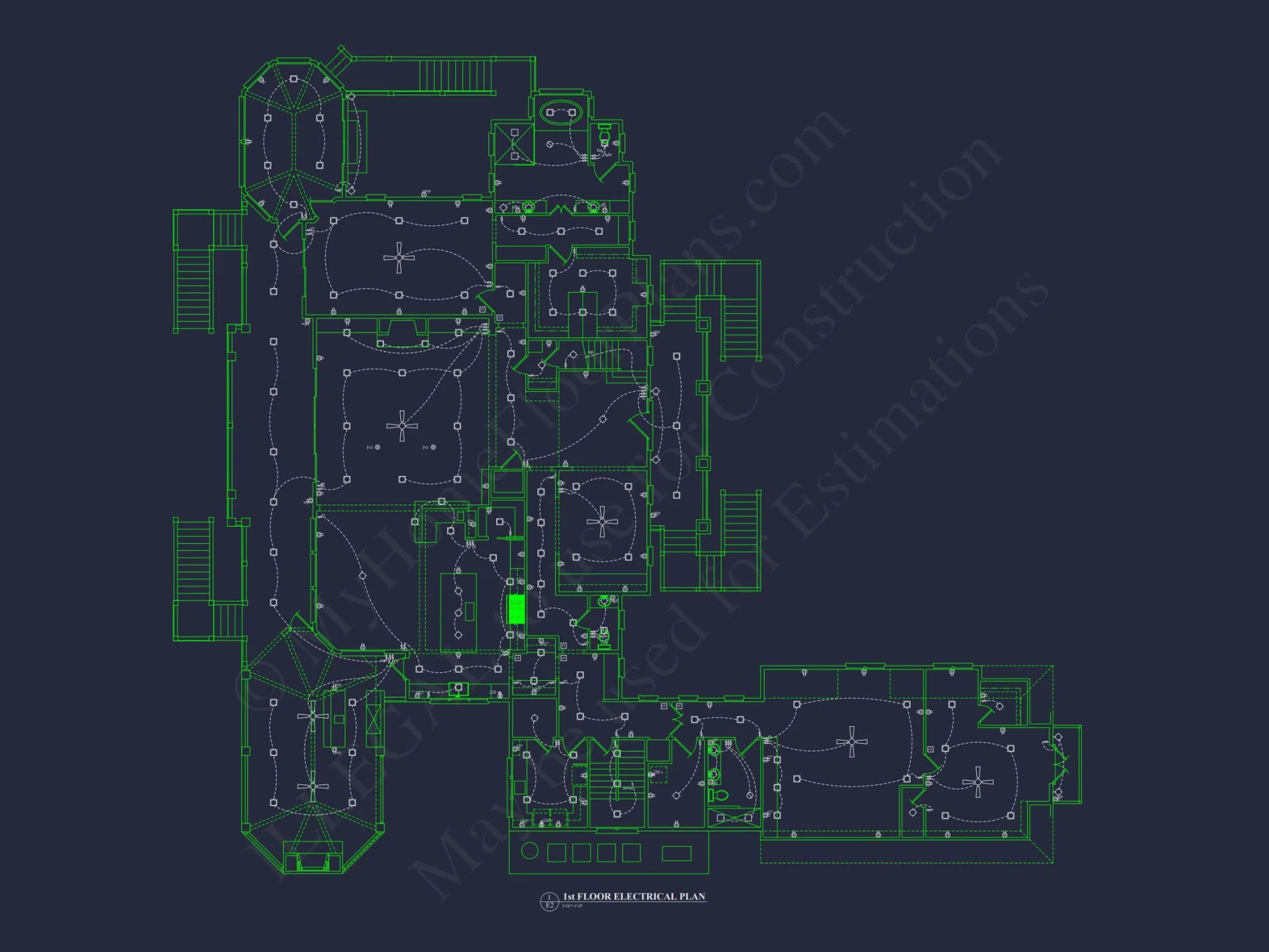 Luxury house Plan with 5 Bedrooms, 2 Floors, and Modern Designs