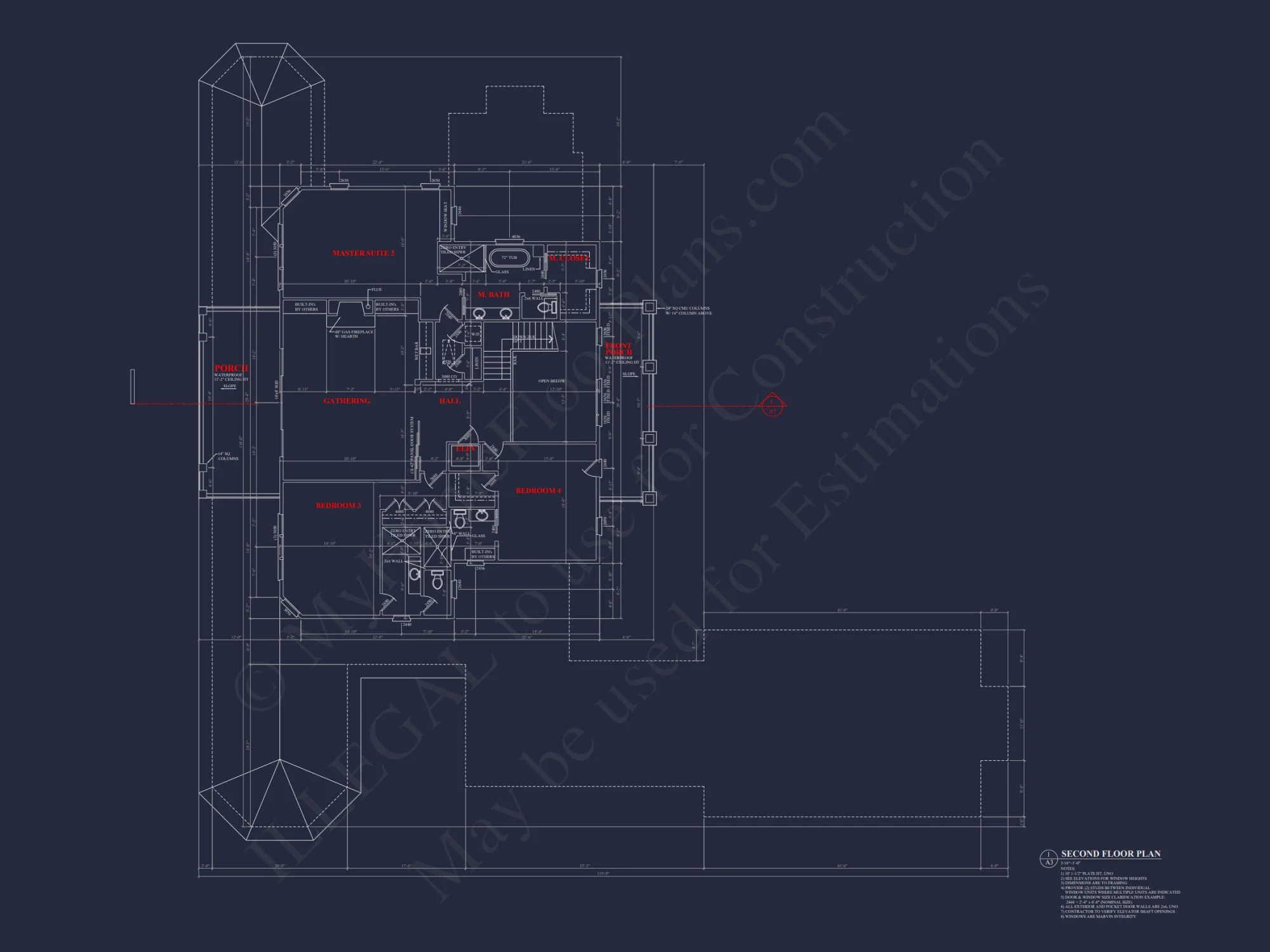 Luxury house Plan with 5 Bedrooms, 2 Floors, and Modern Designs