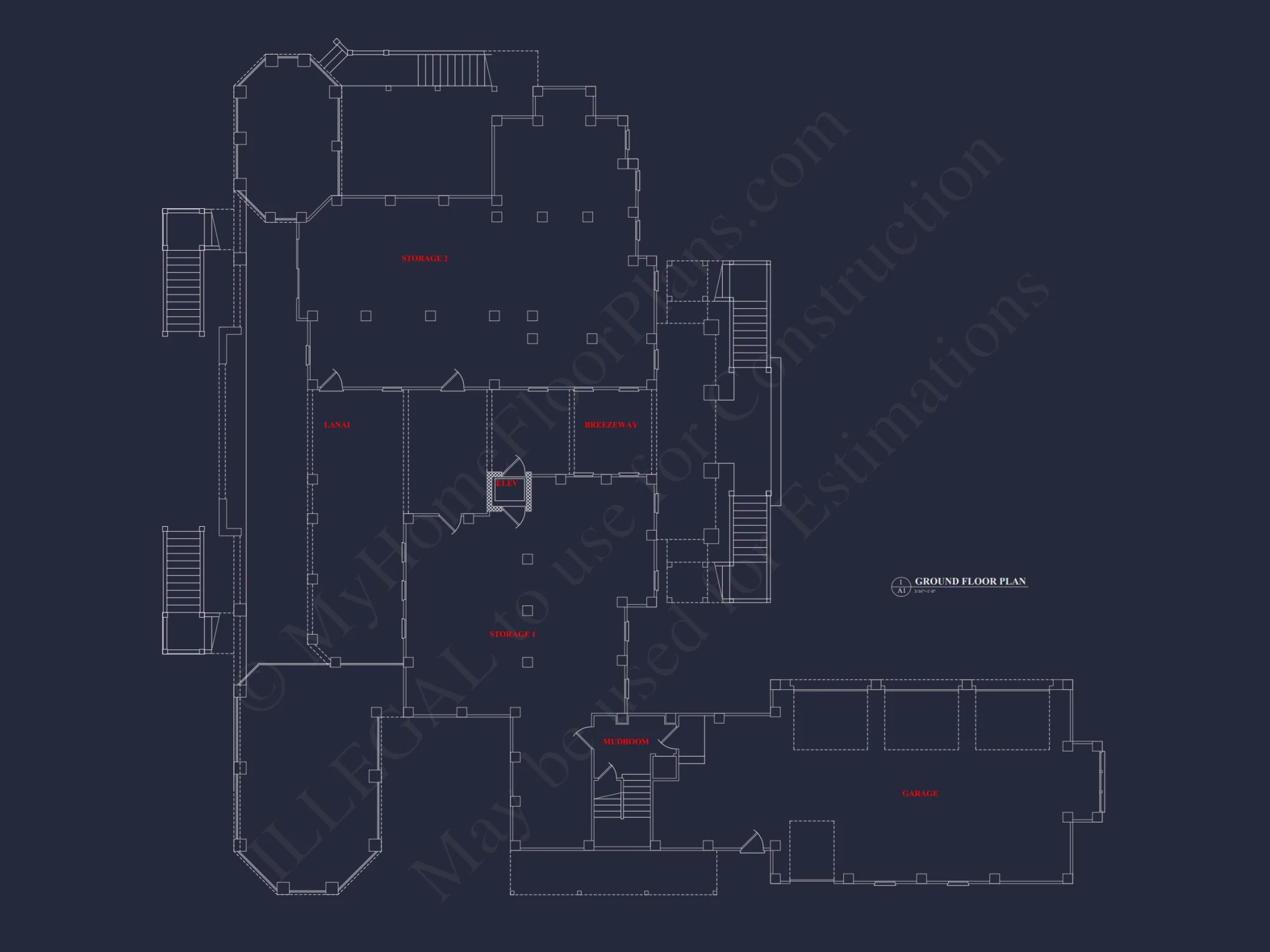 Luxury house Plan with 5 Bedrooms, 2 Floors, and Modern Designs