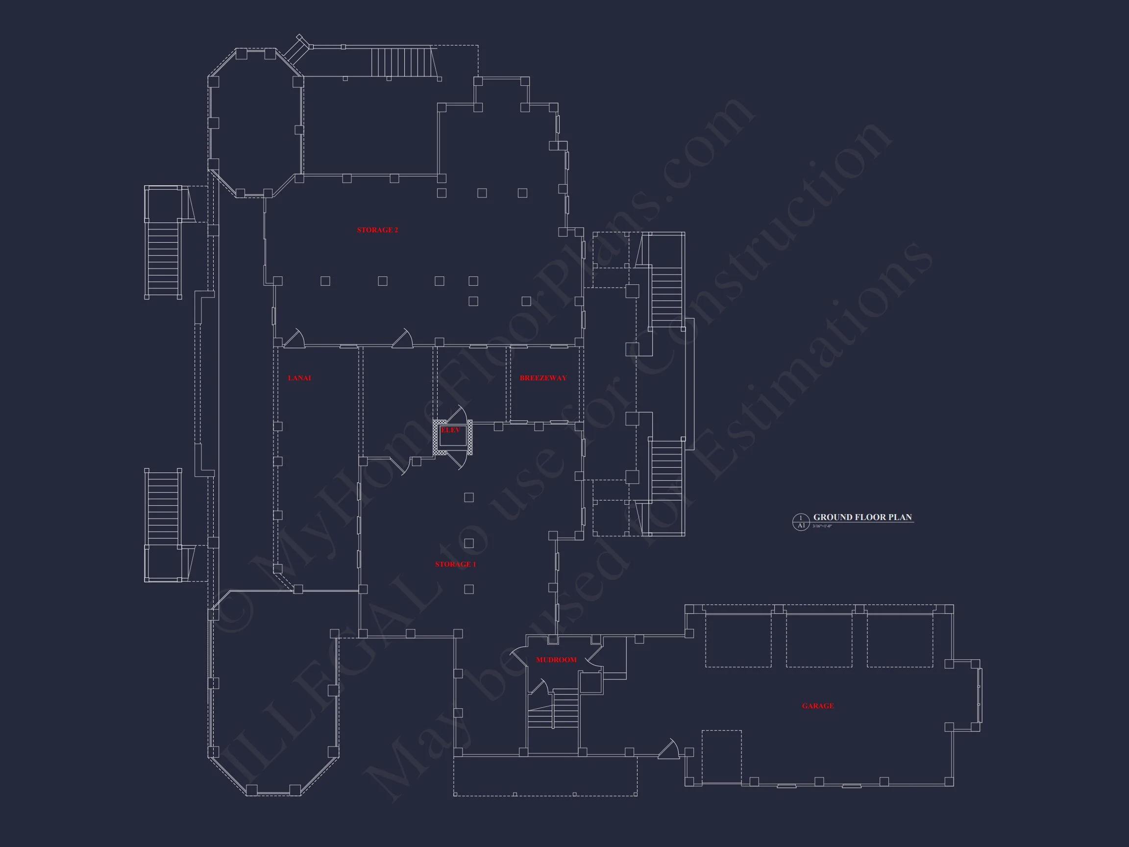 18-1514 HOUSE PLAN - Luxury House Plan with 5 Bedrooms, 2 Floors, and Modern Designs 5 Luxury house Plan with 5 Bedrooms, 2 Floors, and Modern Designs