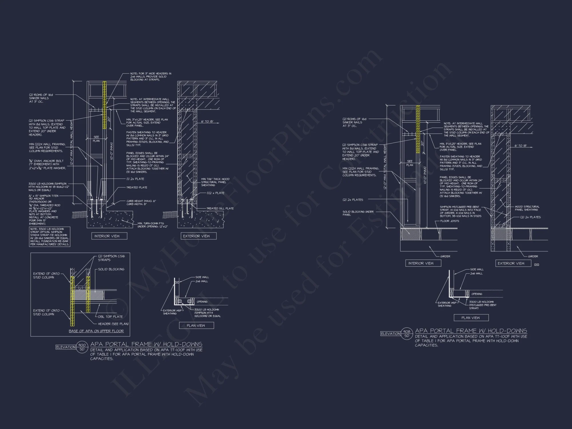 Modern Coastal house Plan: 3 Floors, 4 Beds, 5+ Baths