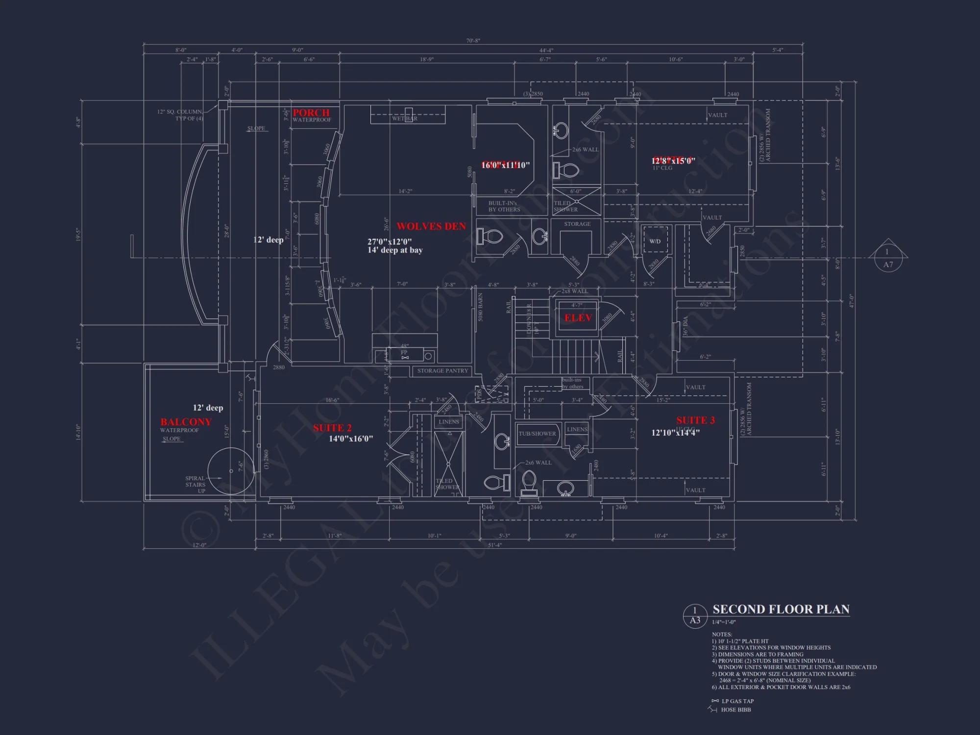 Modern Coastal house Plan: 3 Floors, 4 Beds, 5+ Baths