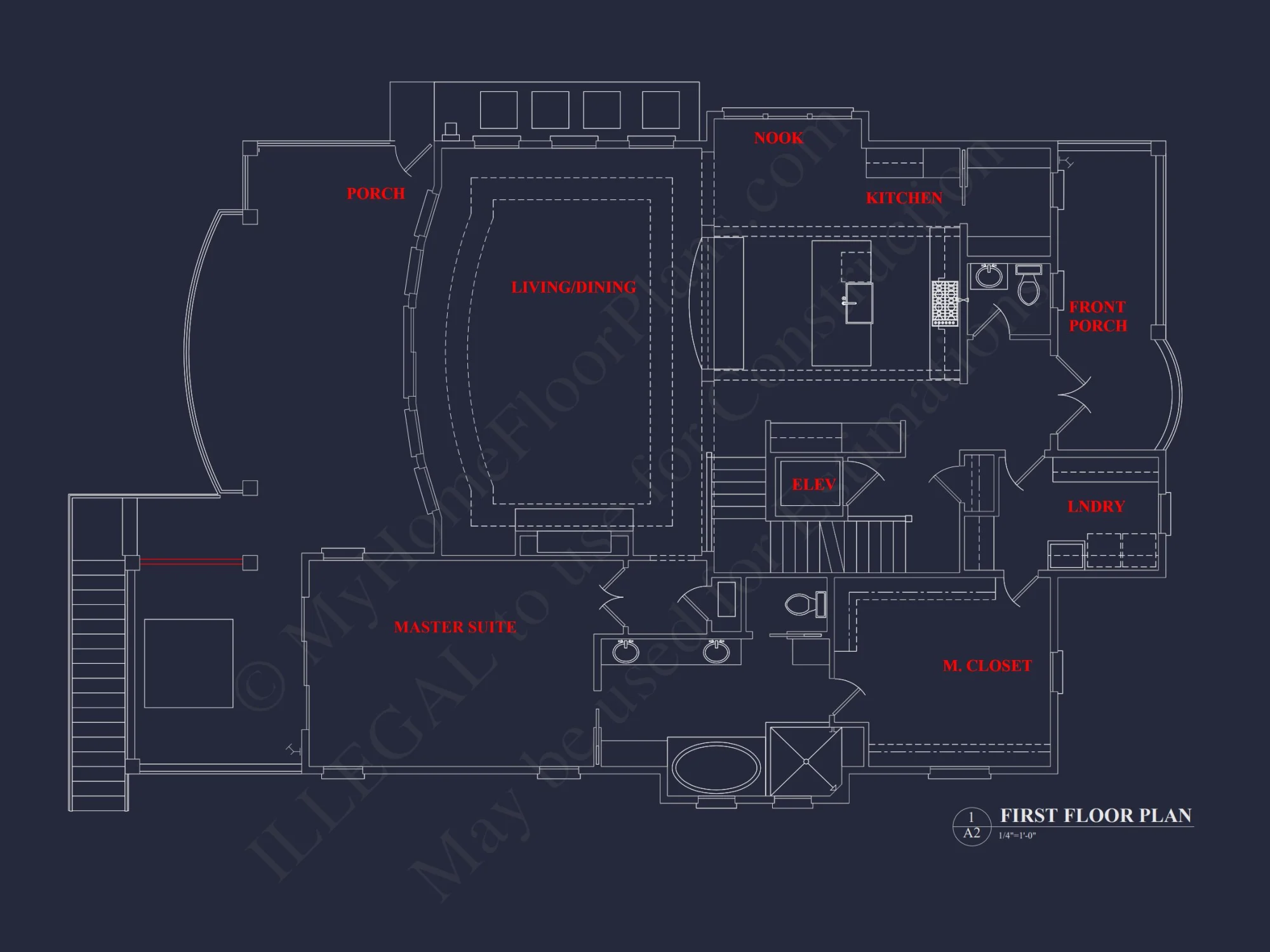 Modern Coastal house Plan: 3 Floors, 4 Beds, 5+ Baths