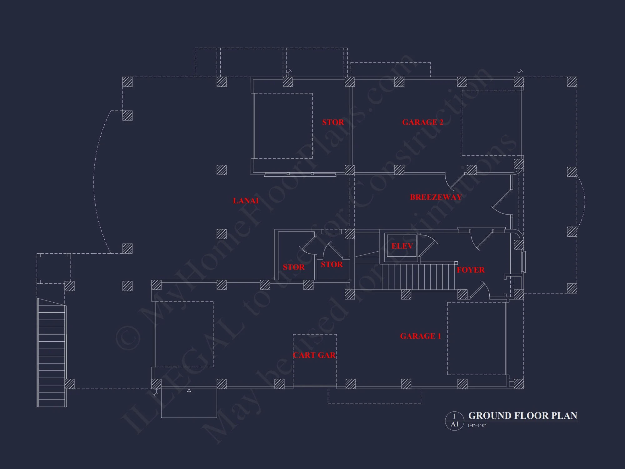 Modern Coastal house Plan: 3 Floors, 4 Beds, 5+ Baths