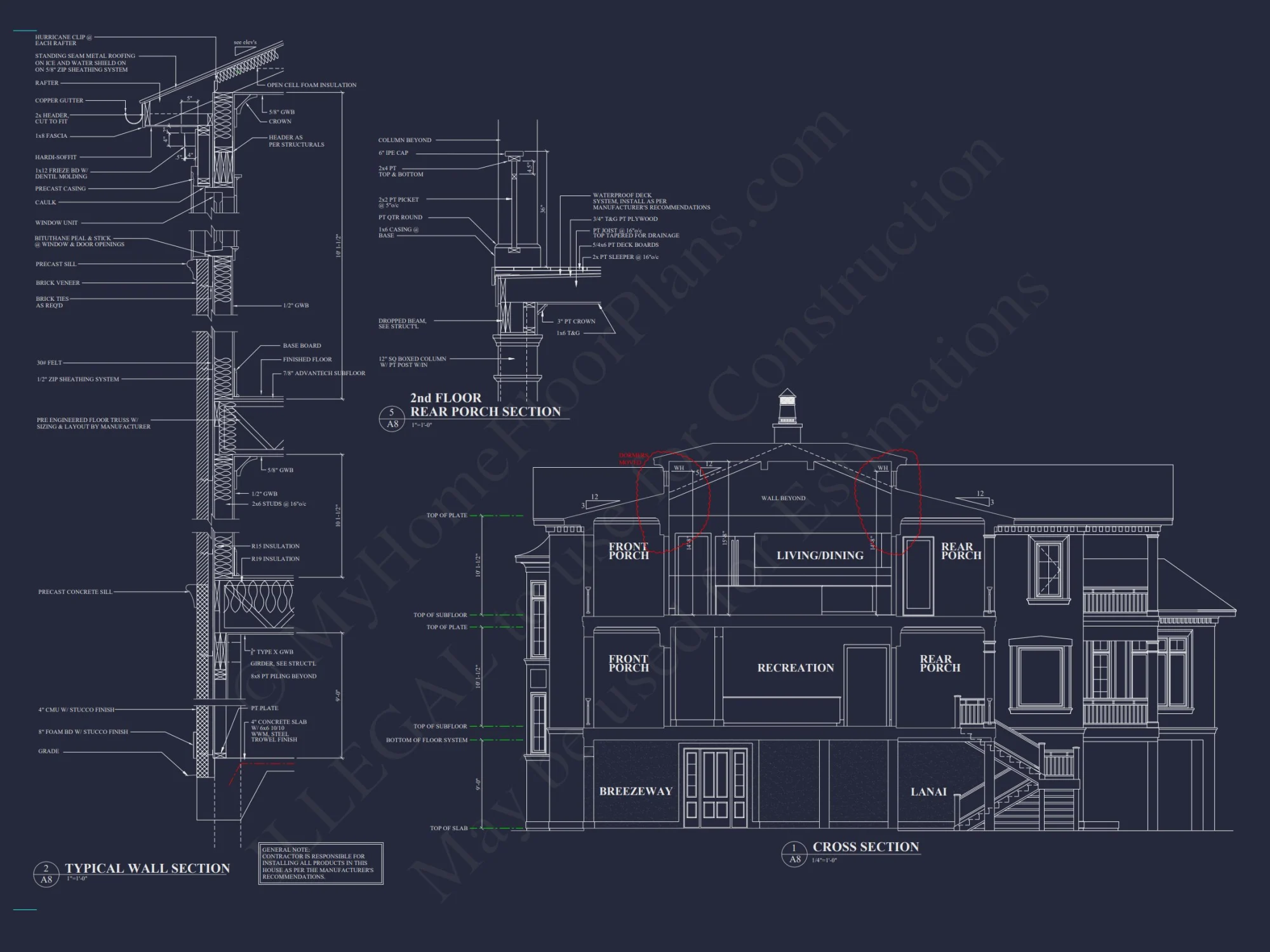 Luxury house Plan with Detailed Floor Plan, CAD Designs, and Blueprints