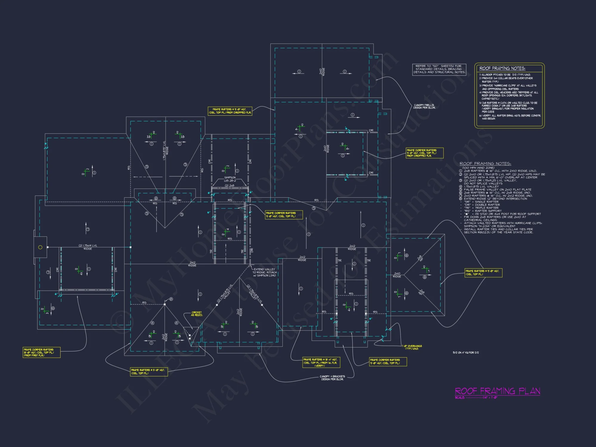 Modern Farmhouse house Plan - 2.5 Stories with 4 Bedrooms