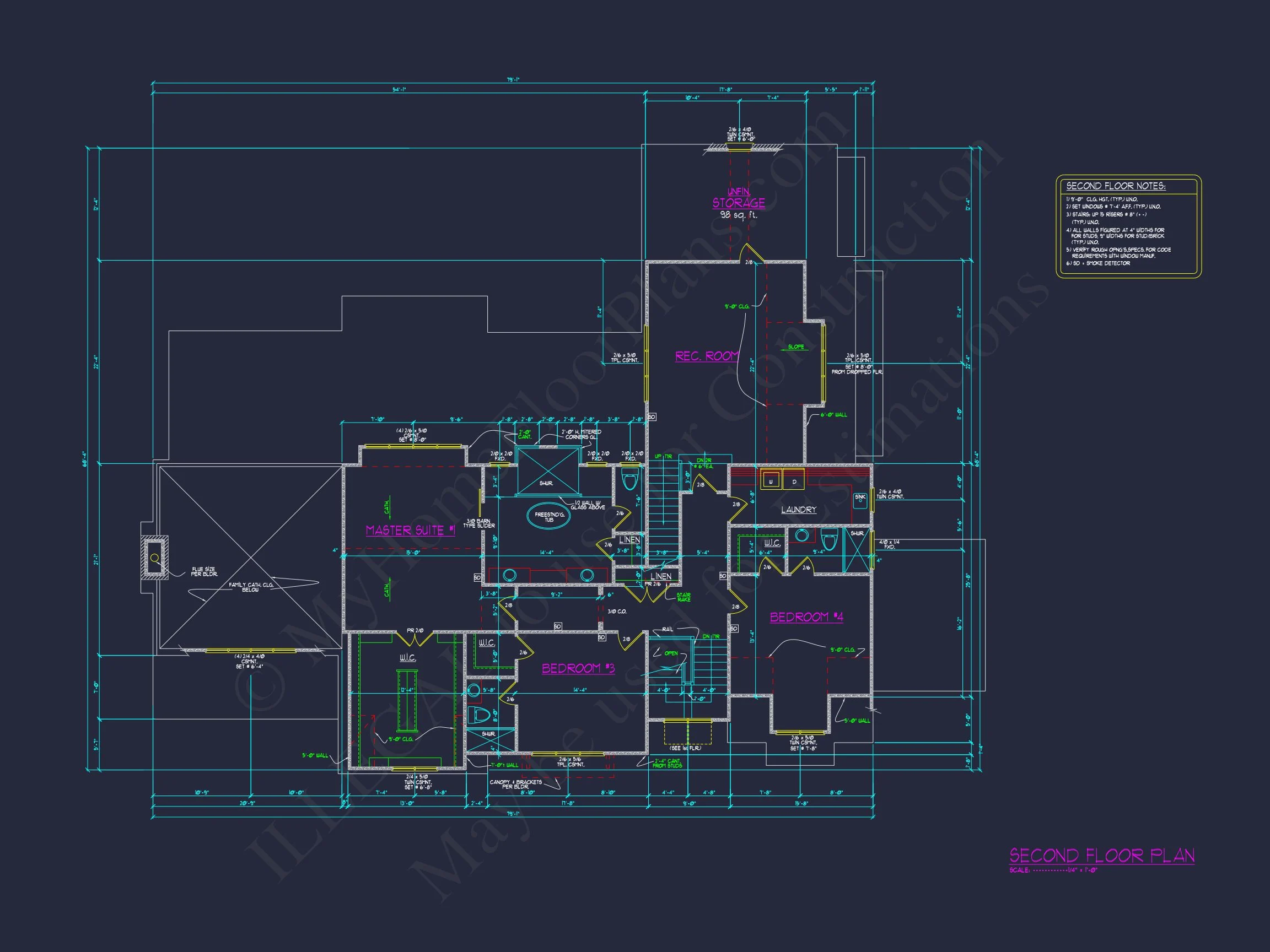 18-1476 HOUSE PLAN - Modern Farmhouse House Plan - 2.5 Stories with 4 Bedrooms 14 Modern Farmhouse house Plan - 2.5 Stories with 4 Bedrooms