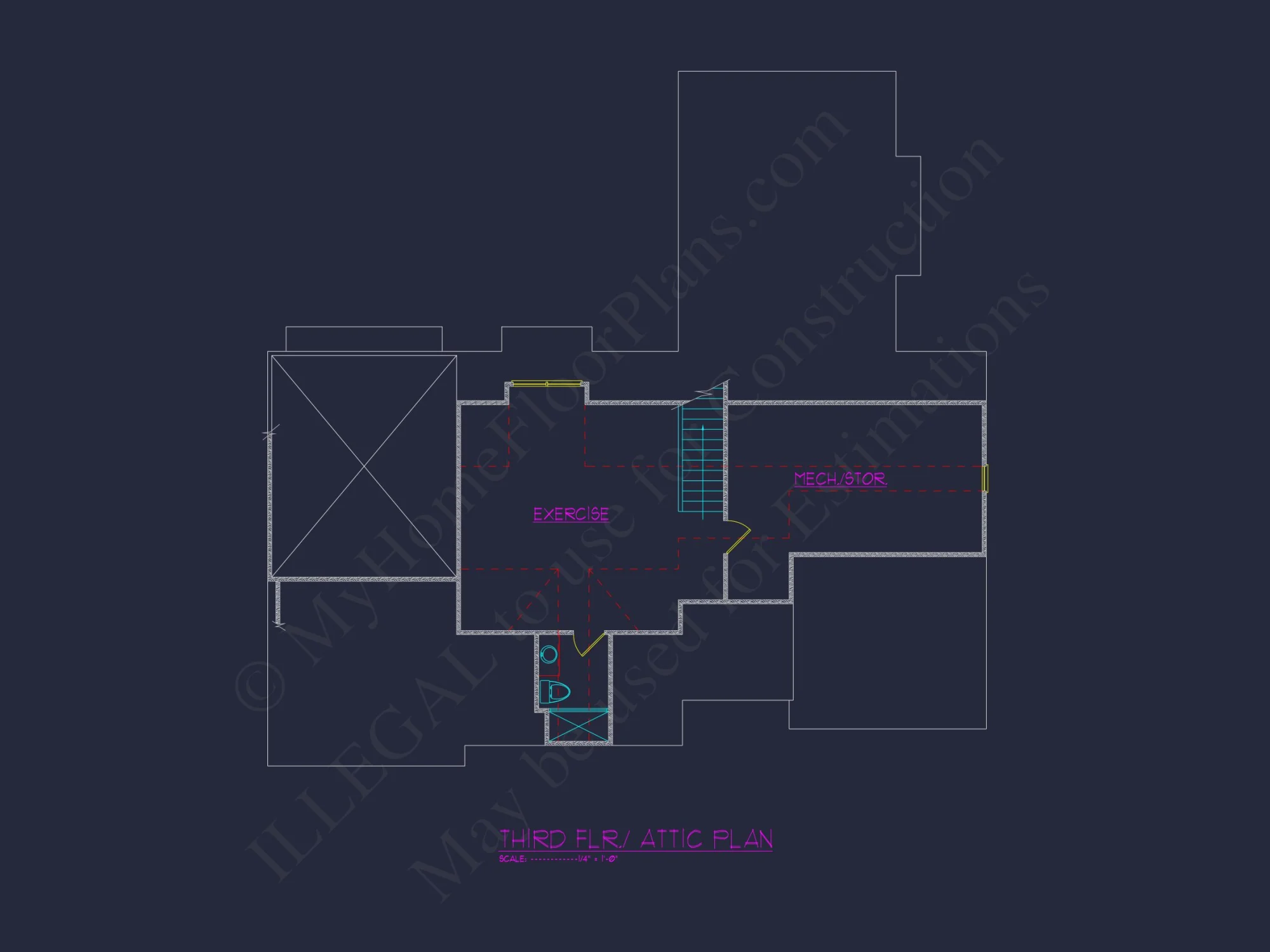Modern Farmhouse house Plan - 2.5 Stories with 4 Bedrooms
