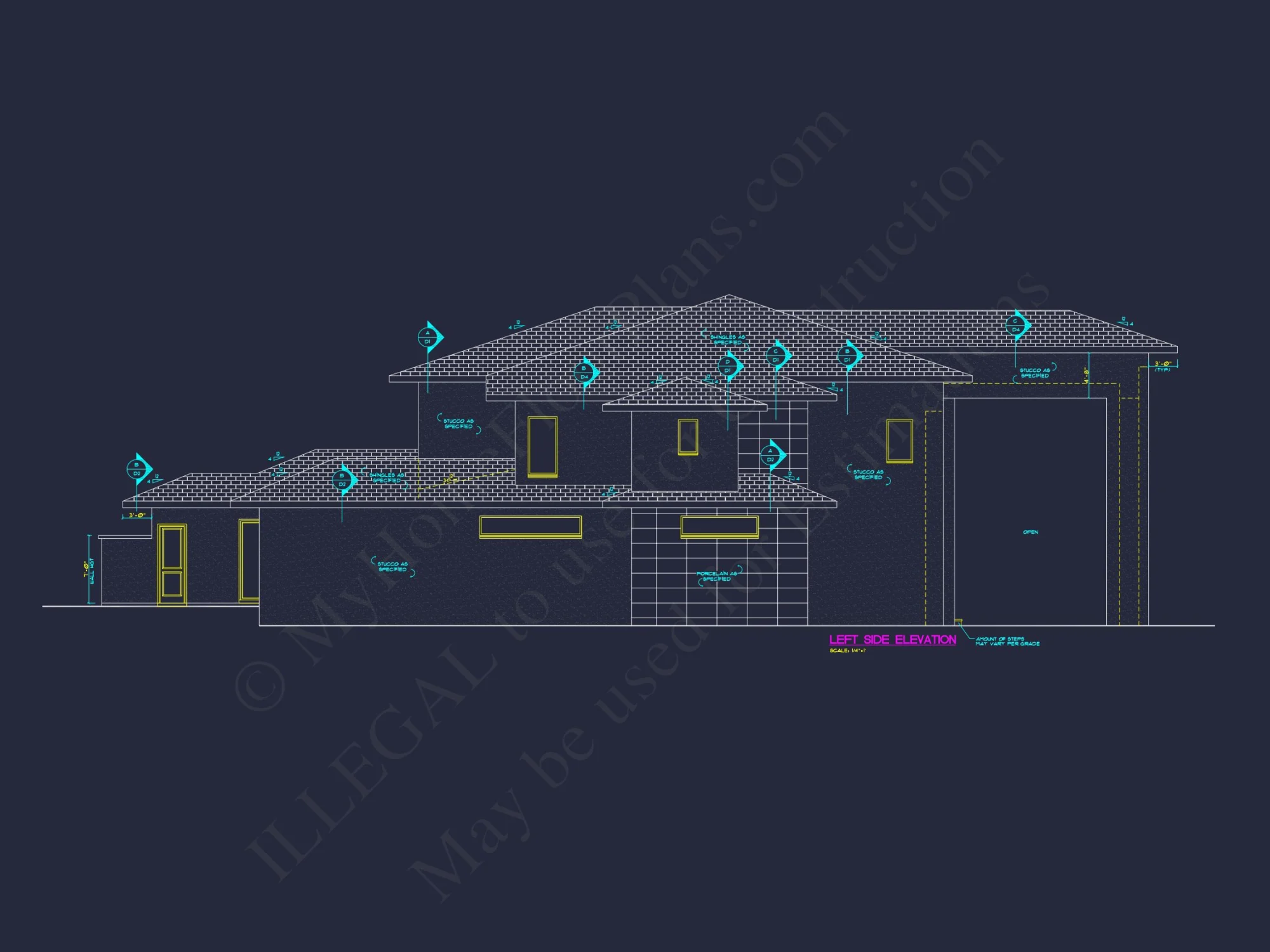Luxury house Plan with Detailed CAD Floor Designs and Architecture