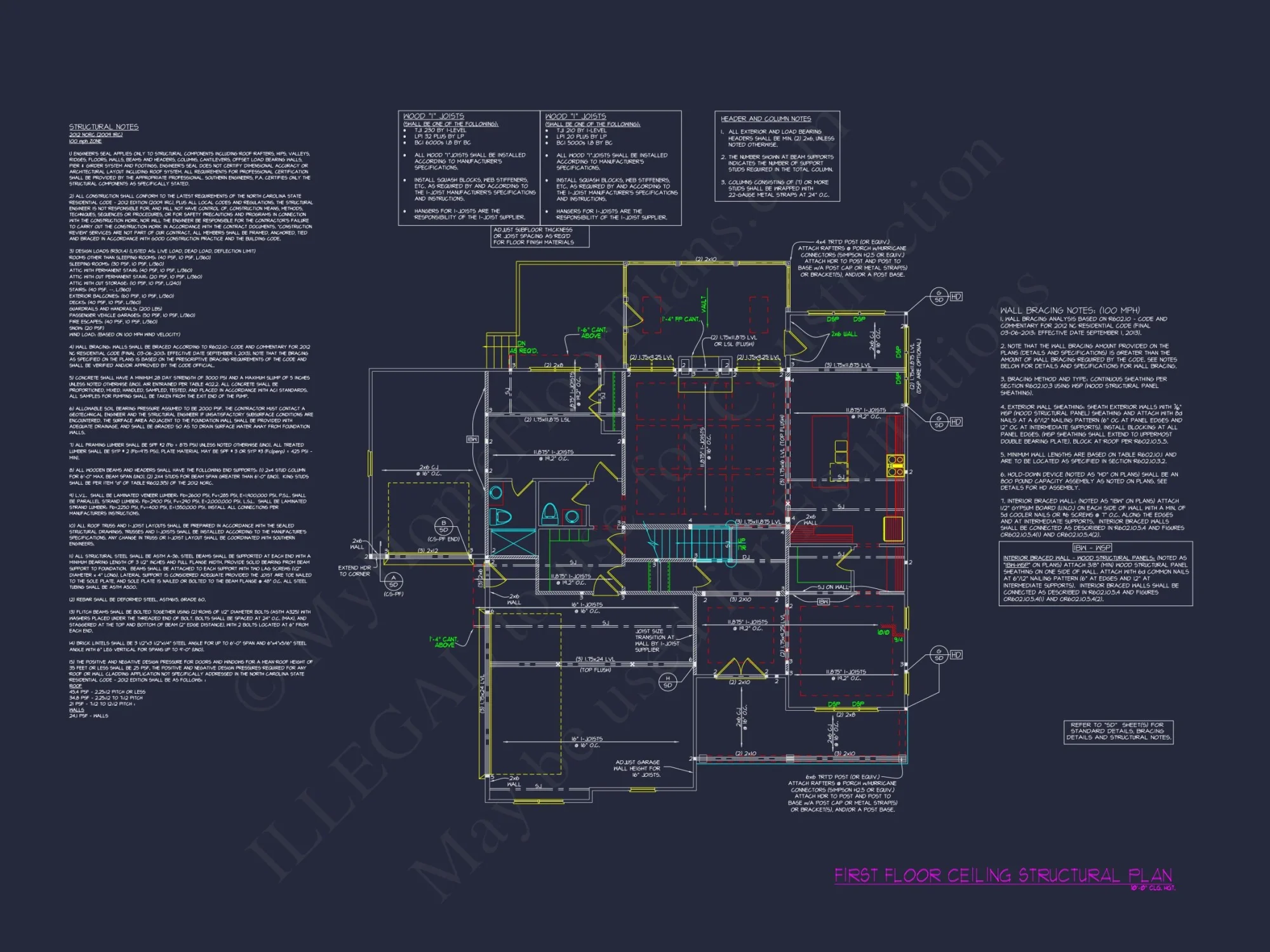 Custom house Floor Plan Blueprint with 3 Floors and 5 Bedrooms