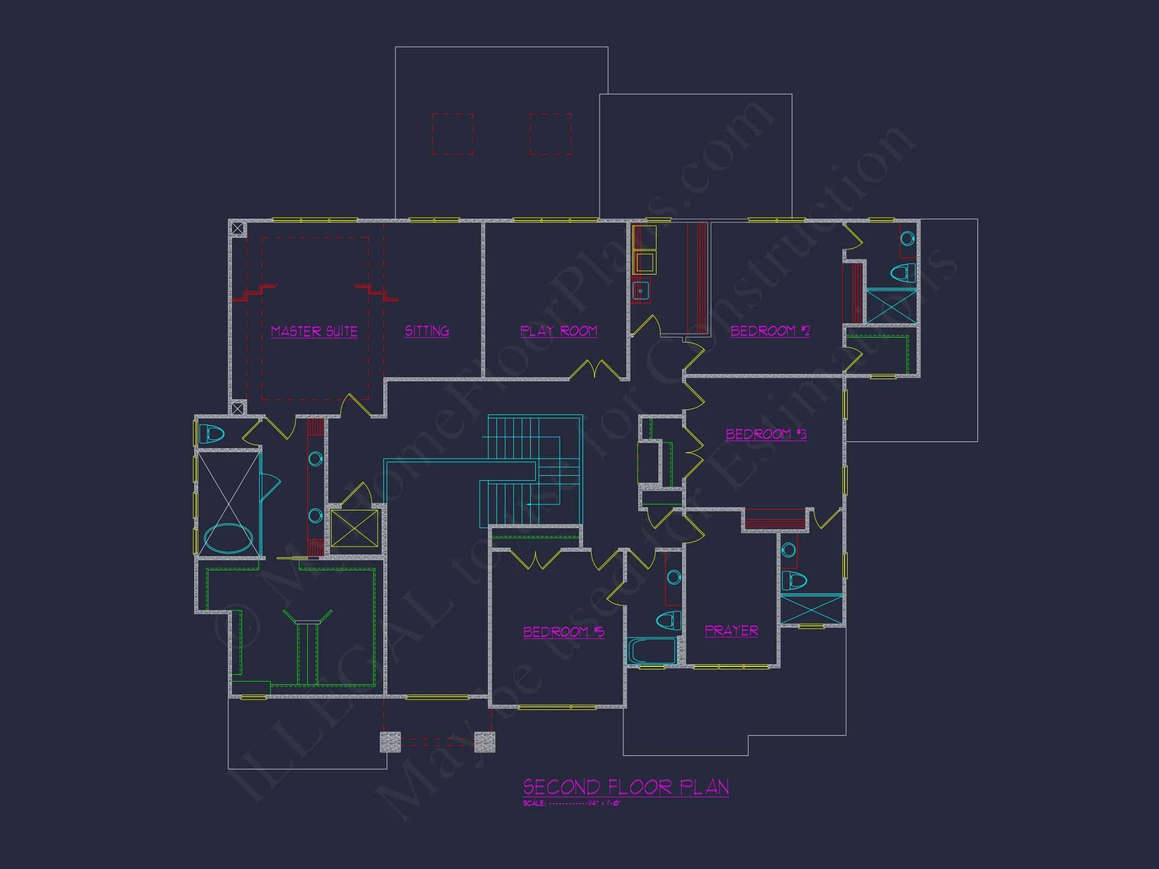 18-1151 HOUSE PLAN - Luxury Modern House Plan with CAD Floor Plans & Designs 8 Luxury Modern house Plan with CAD Floor Plans & Designs
